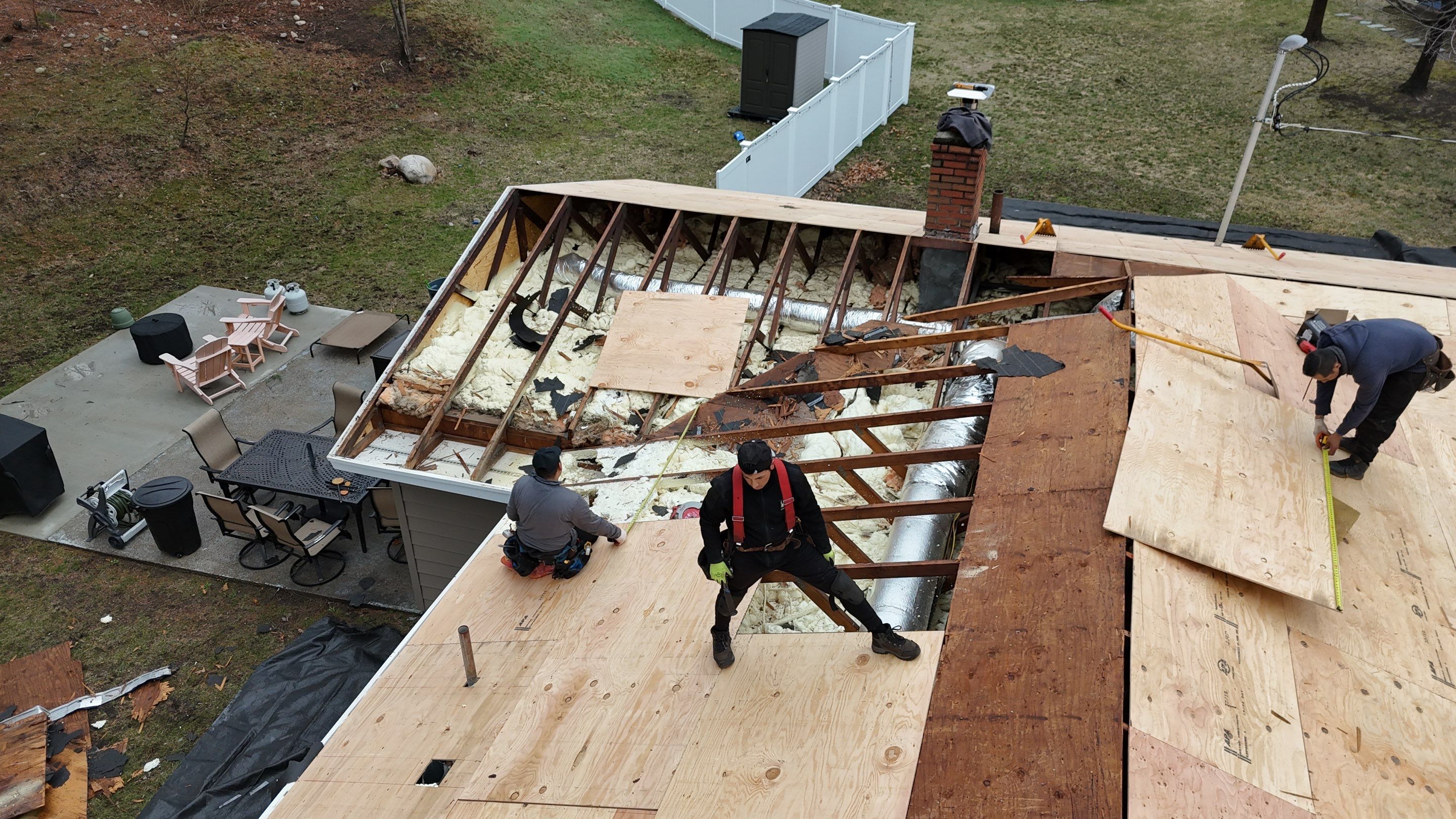 .Full Roof Replacement, Plywood Decking & EPDM System in Peabody by Mighty Dog Roofing of Greater Middlesex County