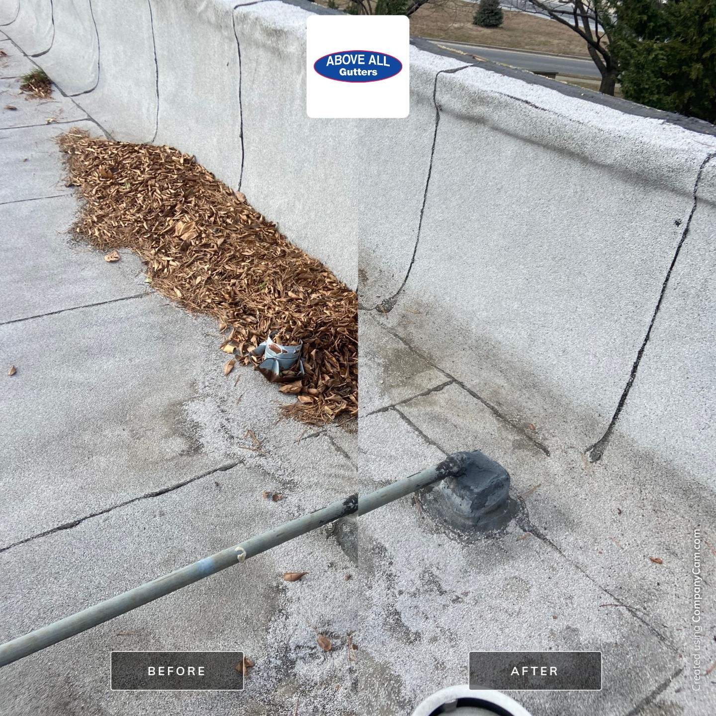 Flat Roof Cleaning Lynbrook NY by Above All Gutters 