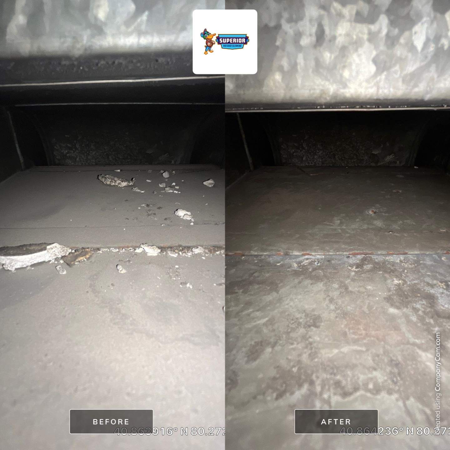 Air Duct Cleaning With a Vacuum Truck in Ellwood City, PA by Superior Air Duct Cleaning