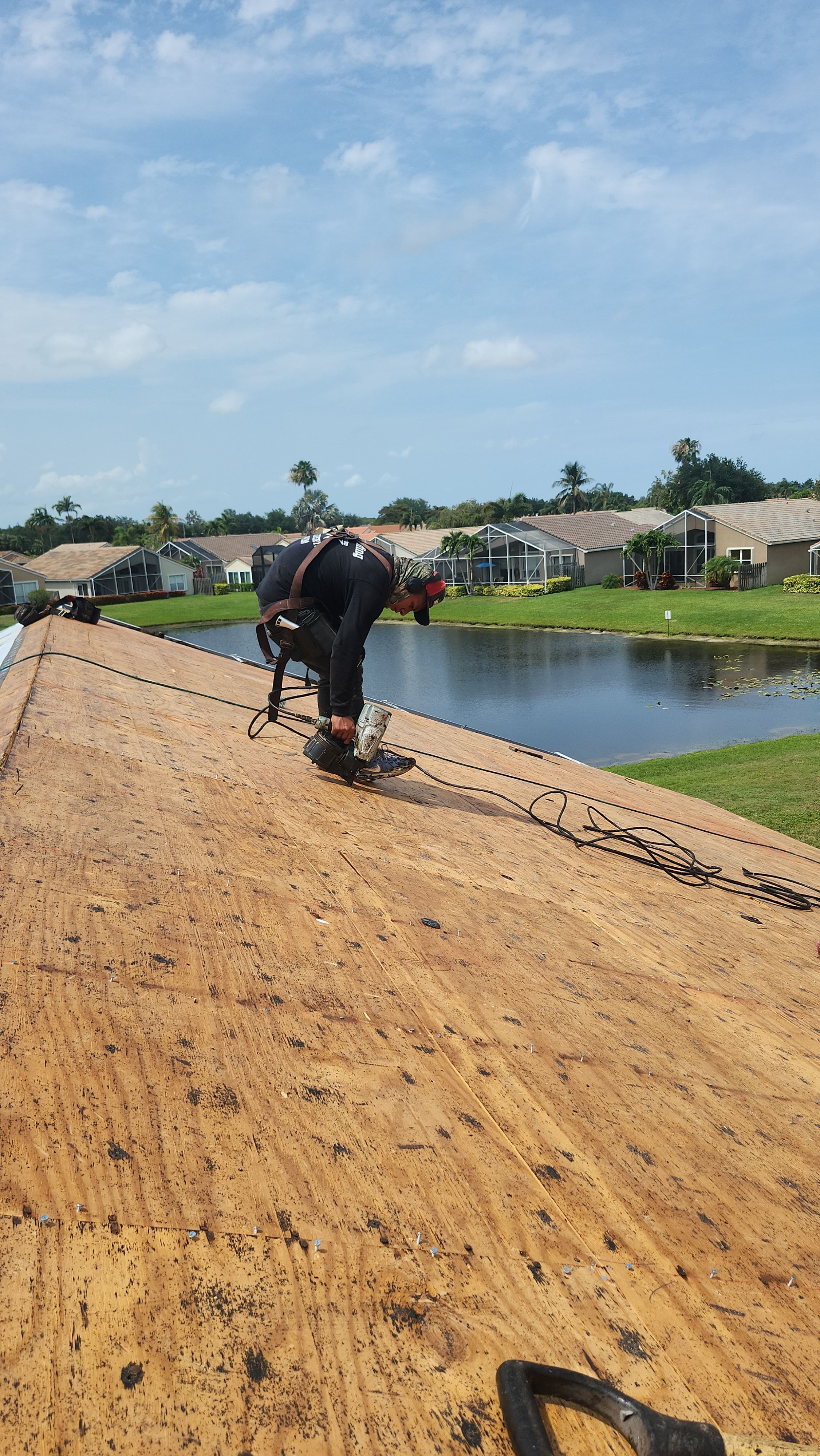 New Barrel Tile Roof Installation and Decking Repair in Boynton Beach by Aastro Roofing