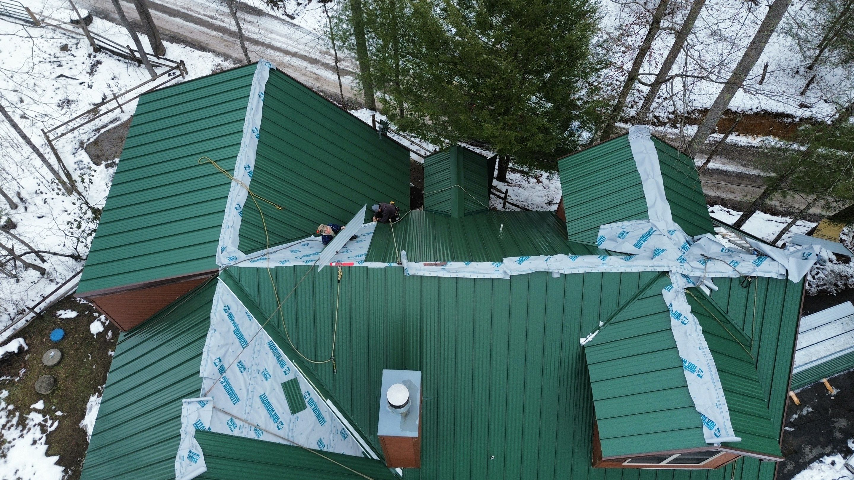 Residential Roofing Installation using Standing Seam Metal - 4766 by Rainstoppers Roofing