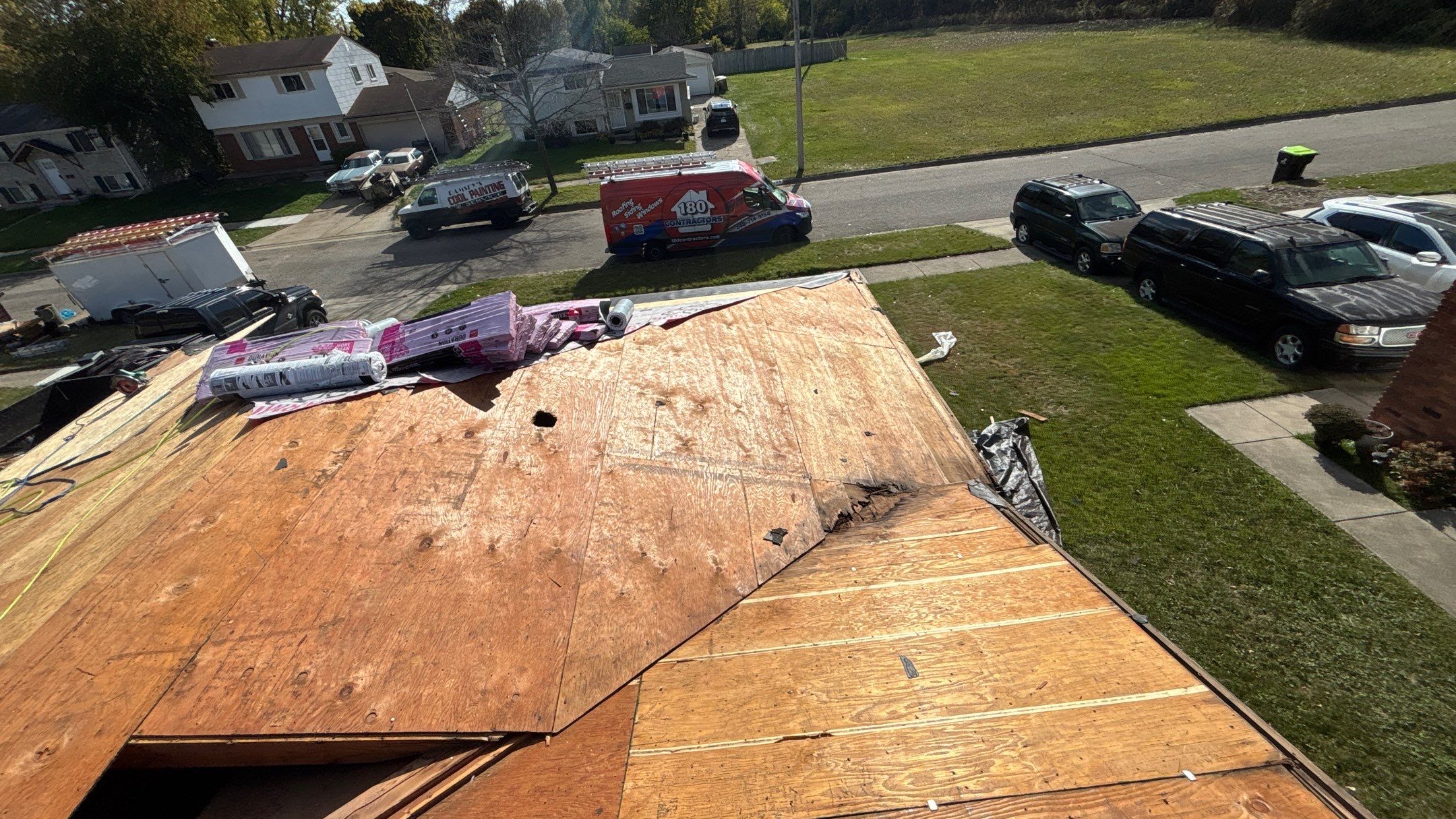 Roof Replacement using Owens Corning Brownwood by 180 Contractors