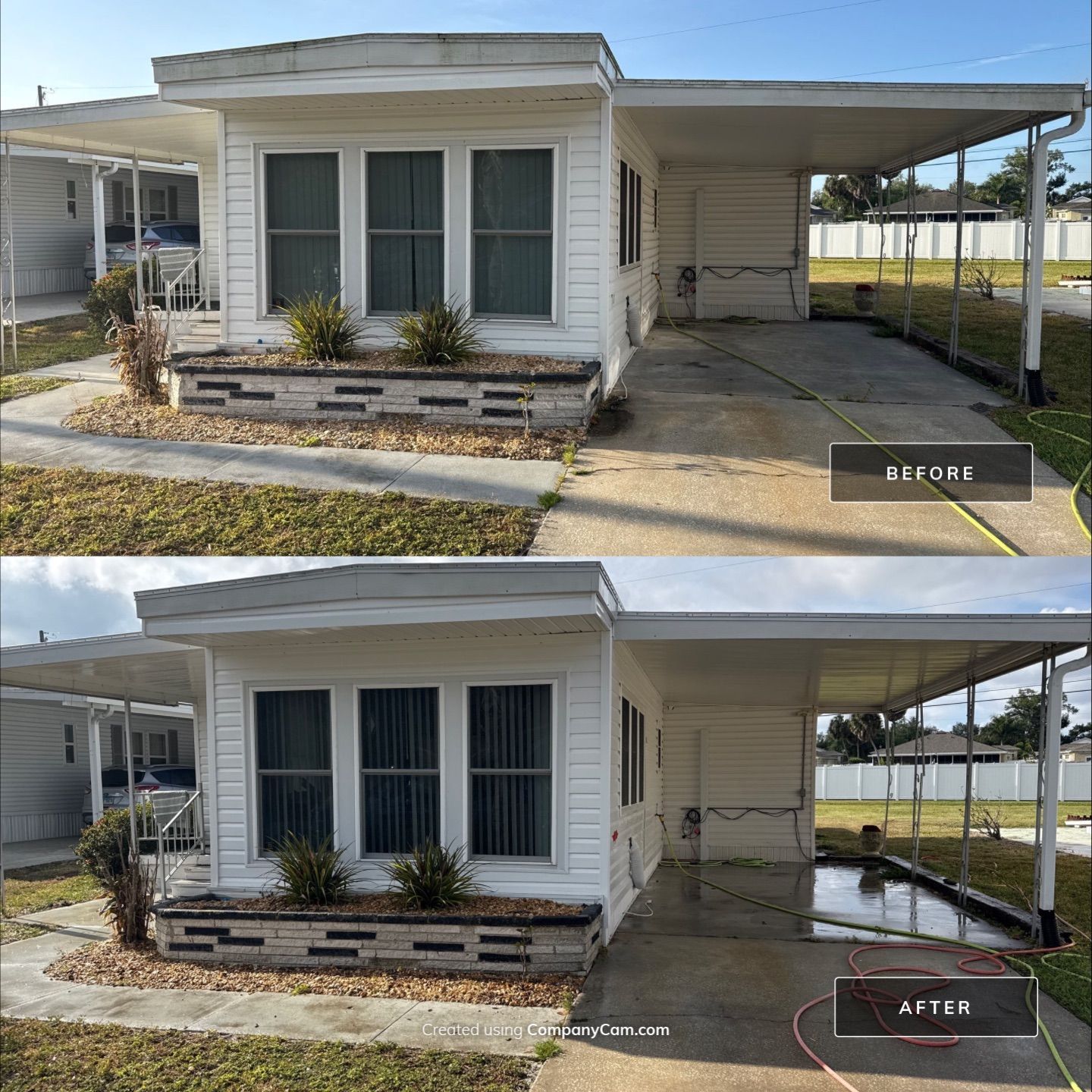 Mobile Home Soft Wash & TPO Roof Cleaning in Leisure Lake Mobile Home Park – Palmetto, FL by Sunshine AquaWash