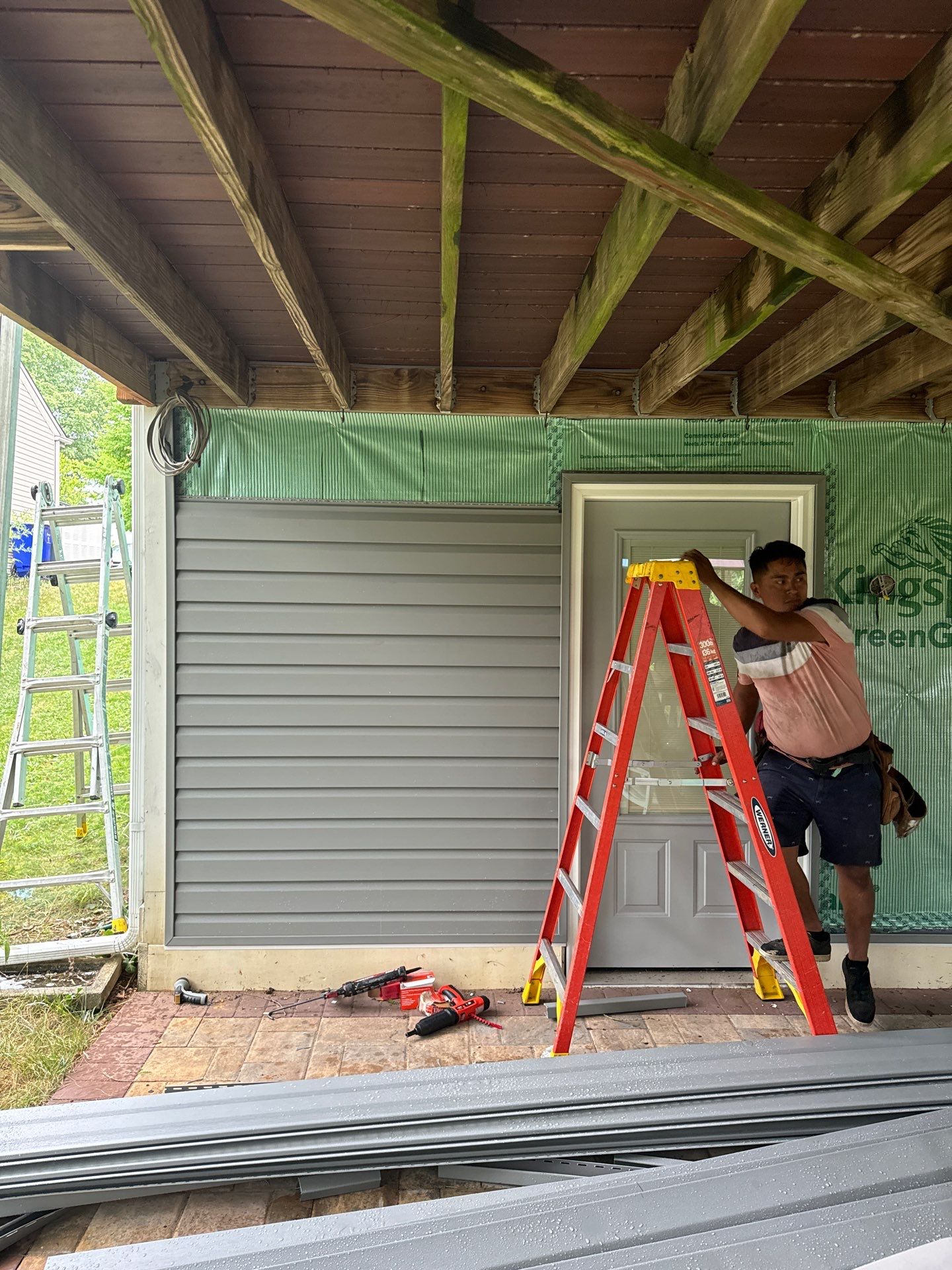 New Prodigy siding with One-piece insulated siding system & Exterior painting   by Alpha Design Services