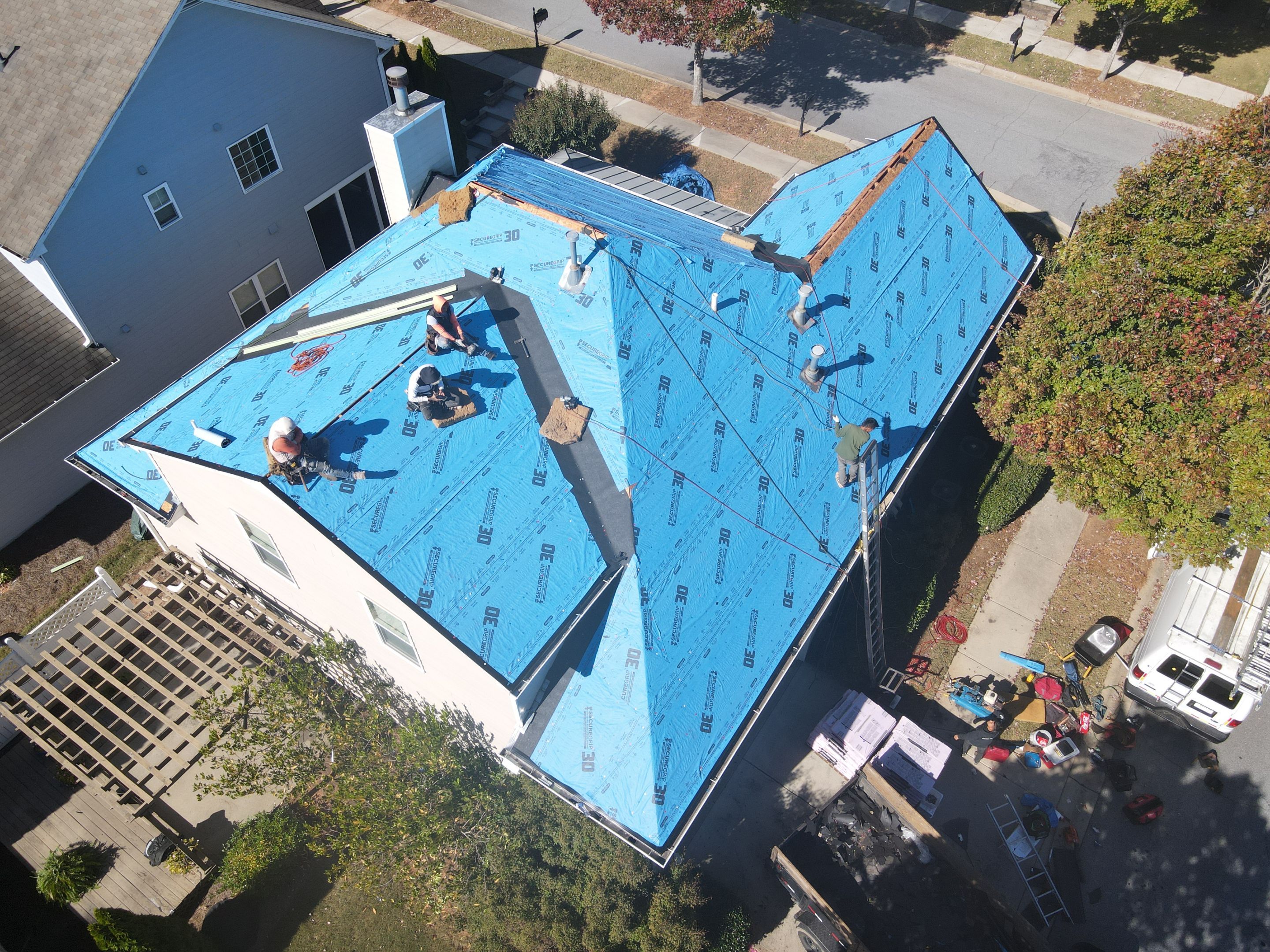 Residential Roofing Installation using Owens Corning by Inspector Roofing and Restoration