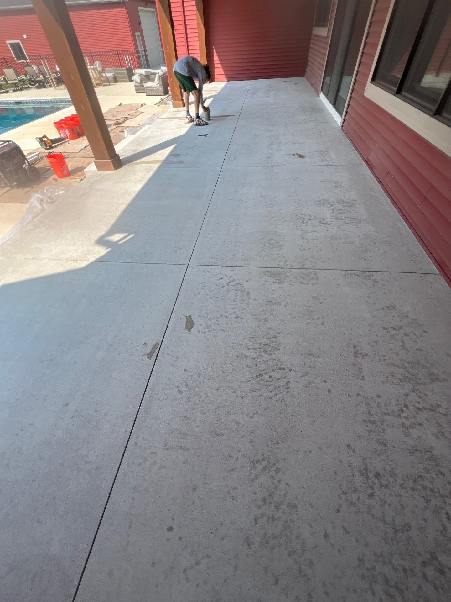 Pool Deck by Freedom Concrete Coatings. 