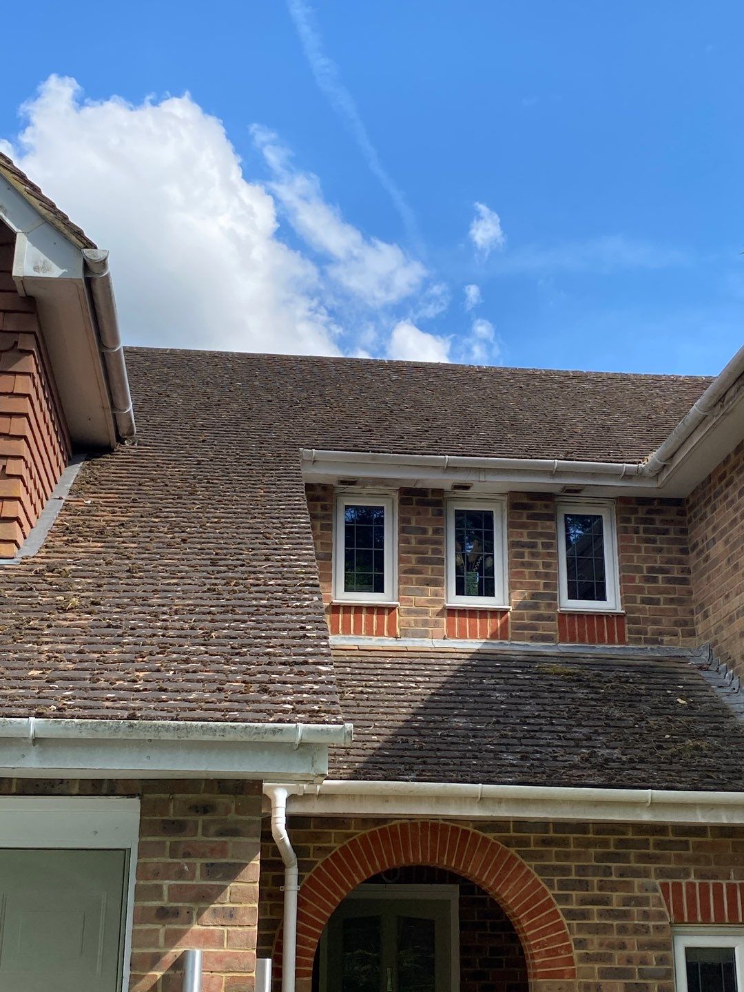 Roof Clean - Biocide Treatment using Honda 15lpm Low Pressure Washing Machine by Ges Exterior Cleaning ltd