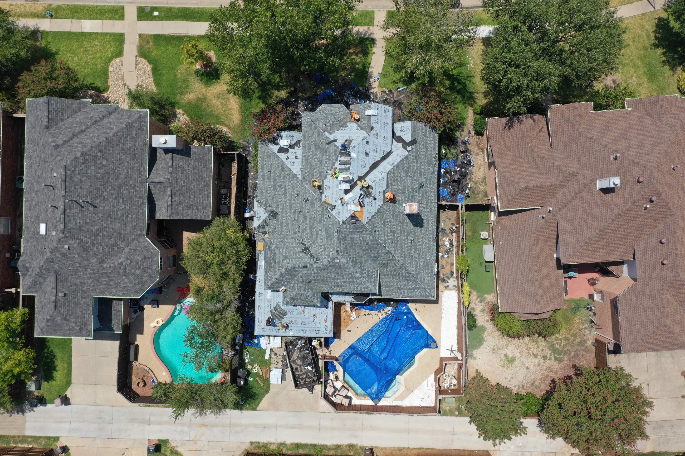 Residential Roofing Installation using IKO Dysnasty Class3 Summit Gray by Eminent Roofing & Auto Hail Repair