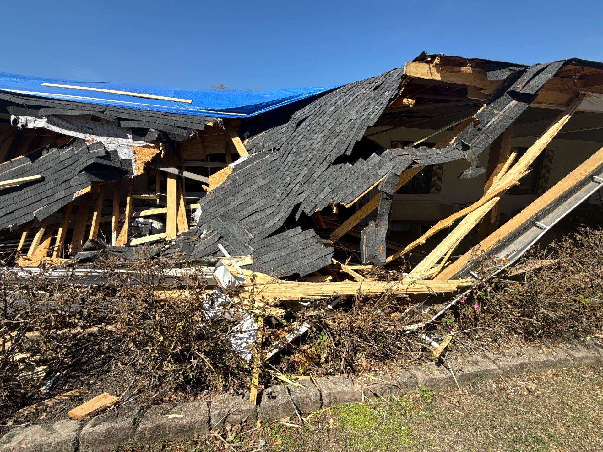 Structural Roof Restoration and Porch Repair in Hernando MS by Revival Roofing Services