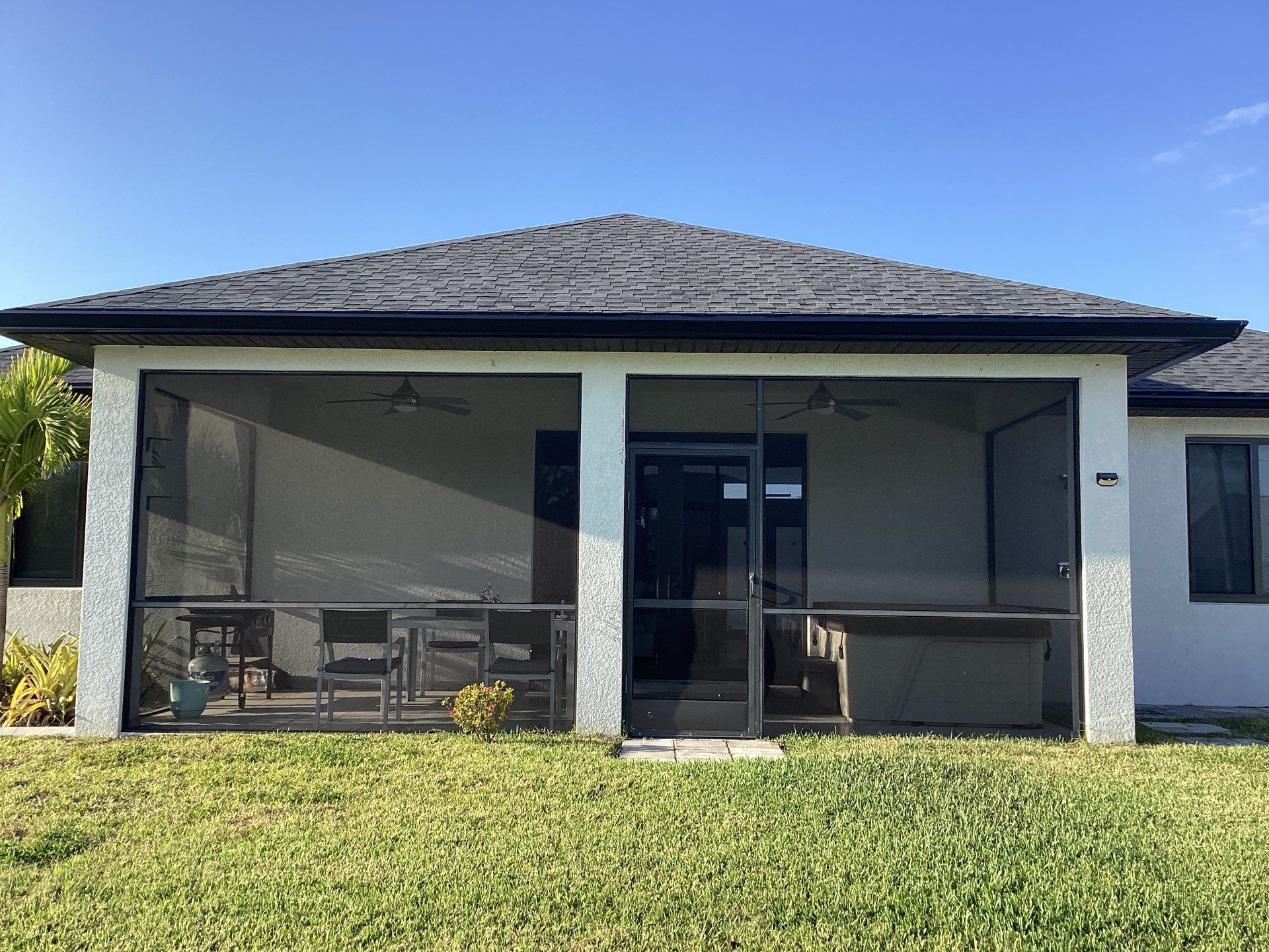 Black Seamless Gutters using 6 Inch Seamless Gutters in Cape Coral FL by Gutter Professors