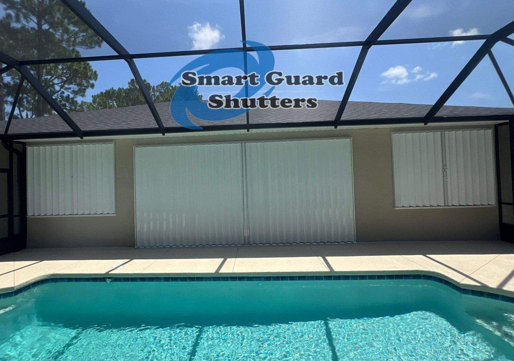 Hurricane Protection in White by Smart Guard Shutters