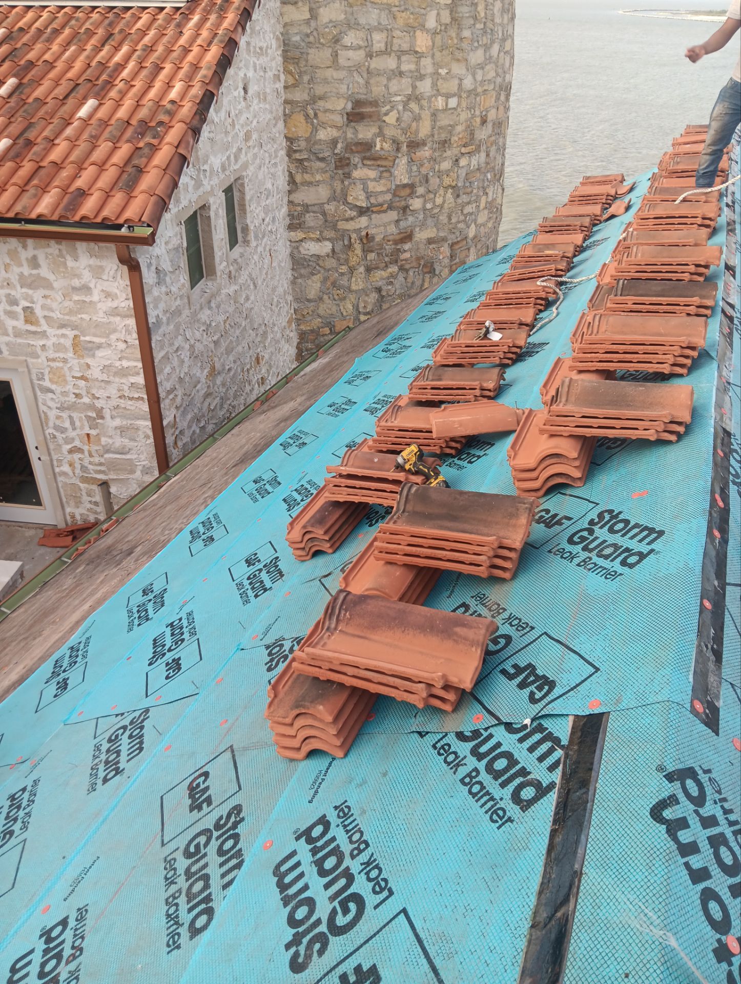 Residential Roofing Repair using tile by Roof Repair Company