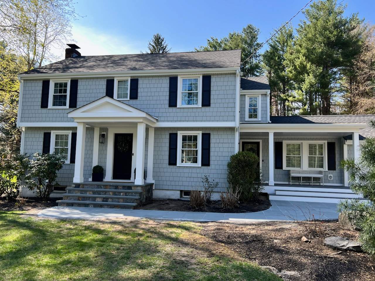 Exterior renovation in Wayland MA by UBrothers Construction