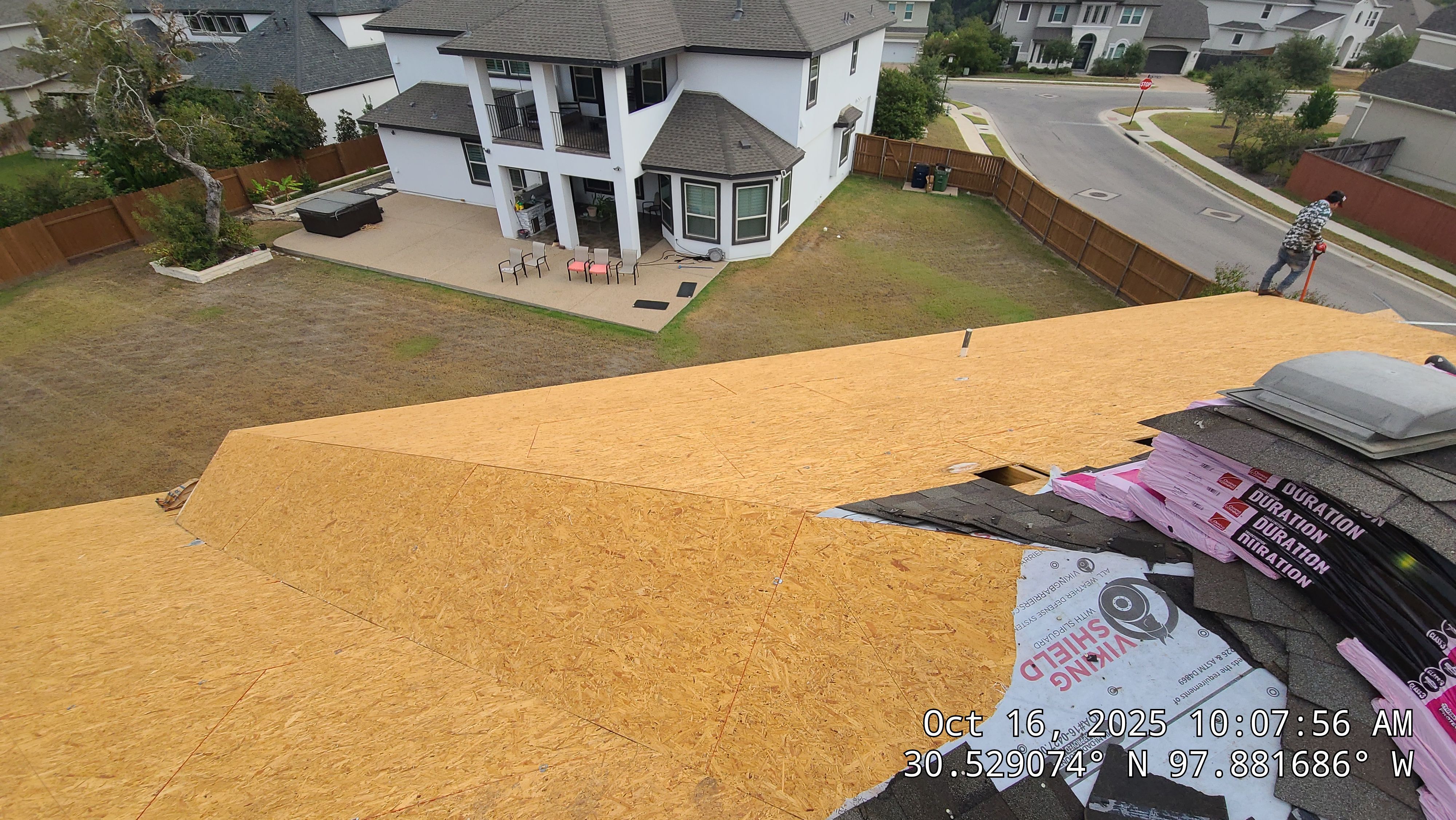 Full Residential Roof Replacement with Architectural Shingles in Leander by Caliber Restoration LLC