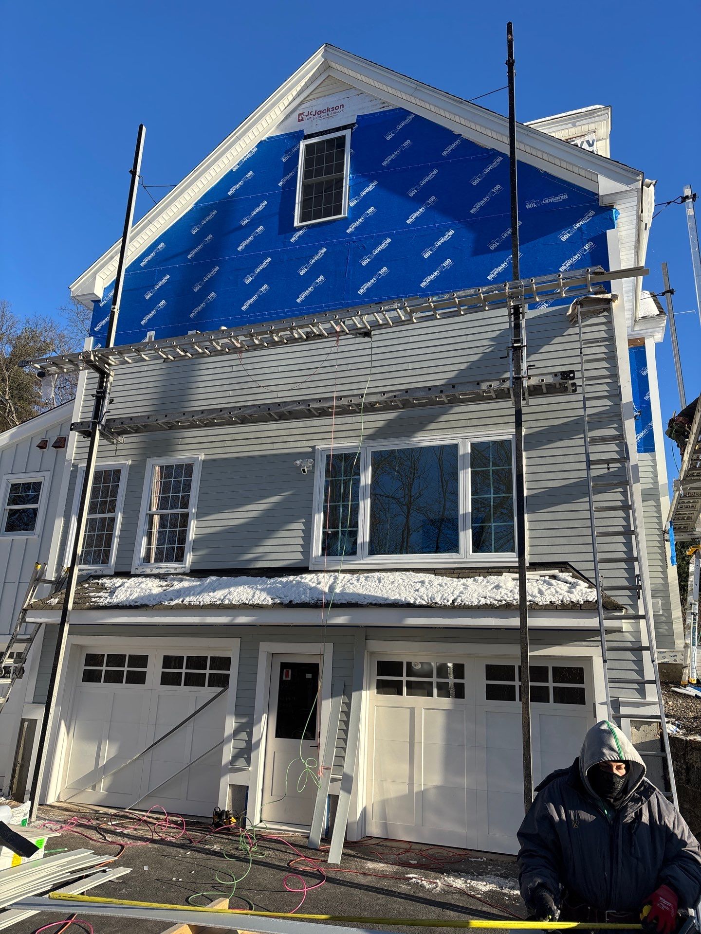 Complete Home Renovation with James Hardie® Clapboard & Shake Siding and Custom PVC Trim by Sensible Home Solutions