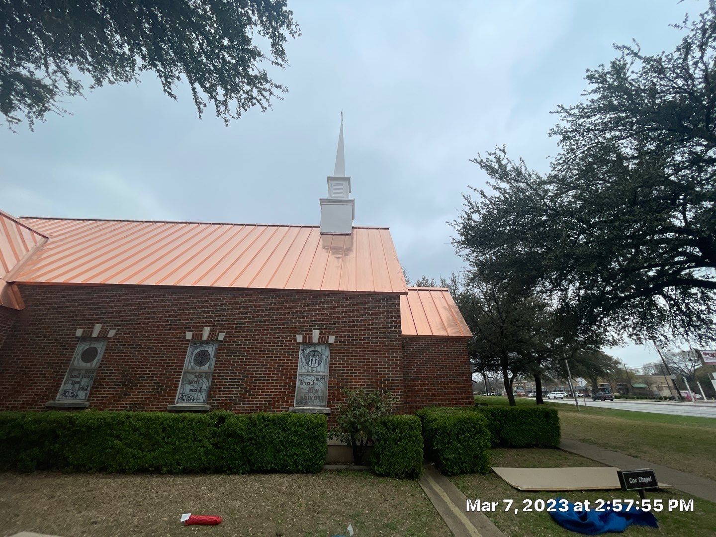Custom Copper Standing Seam Roofing System  by Springtree Restoration 