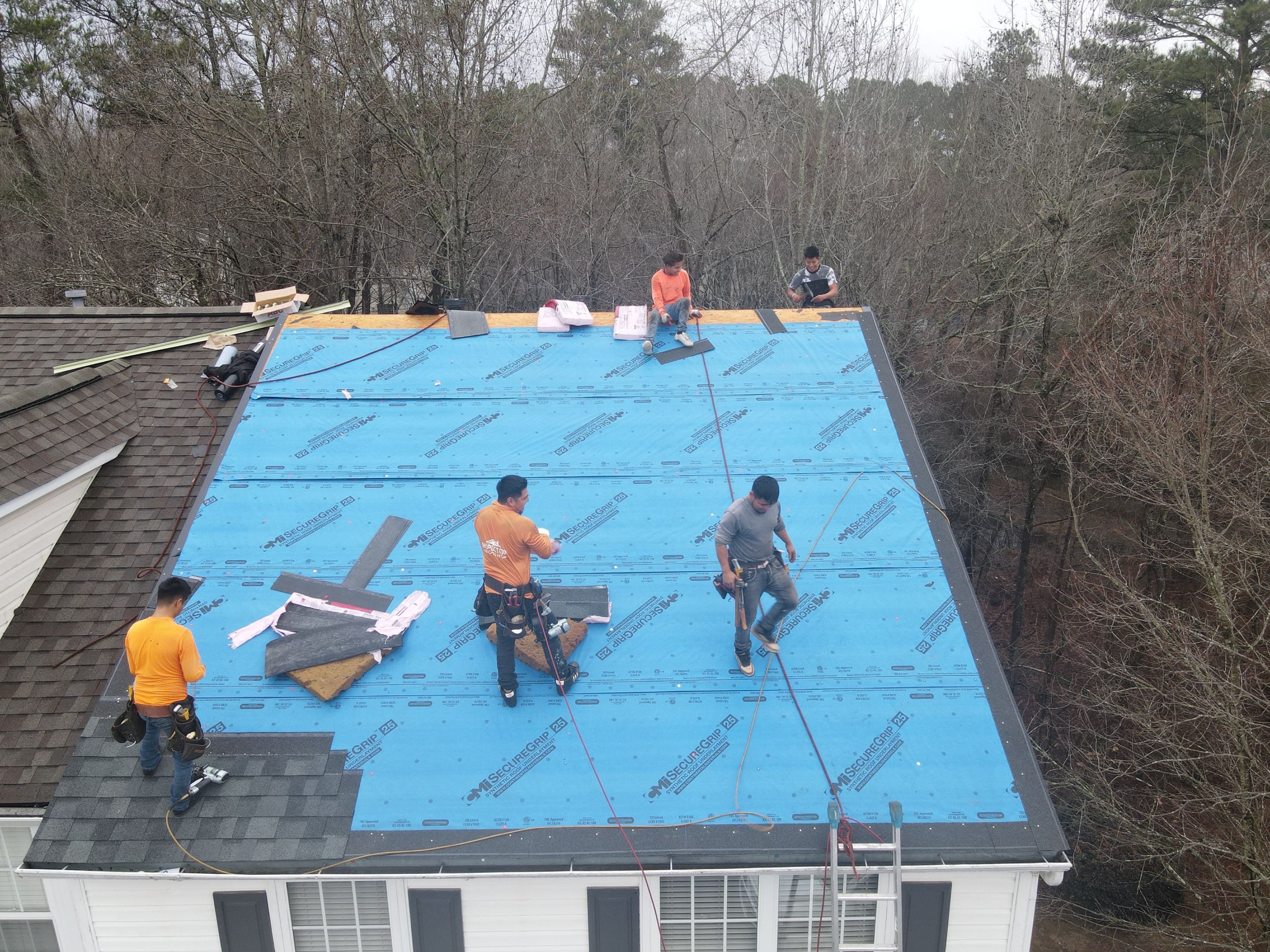 Residential Roofing Installation using Owens Corning by Inspector Roofing and Restoration