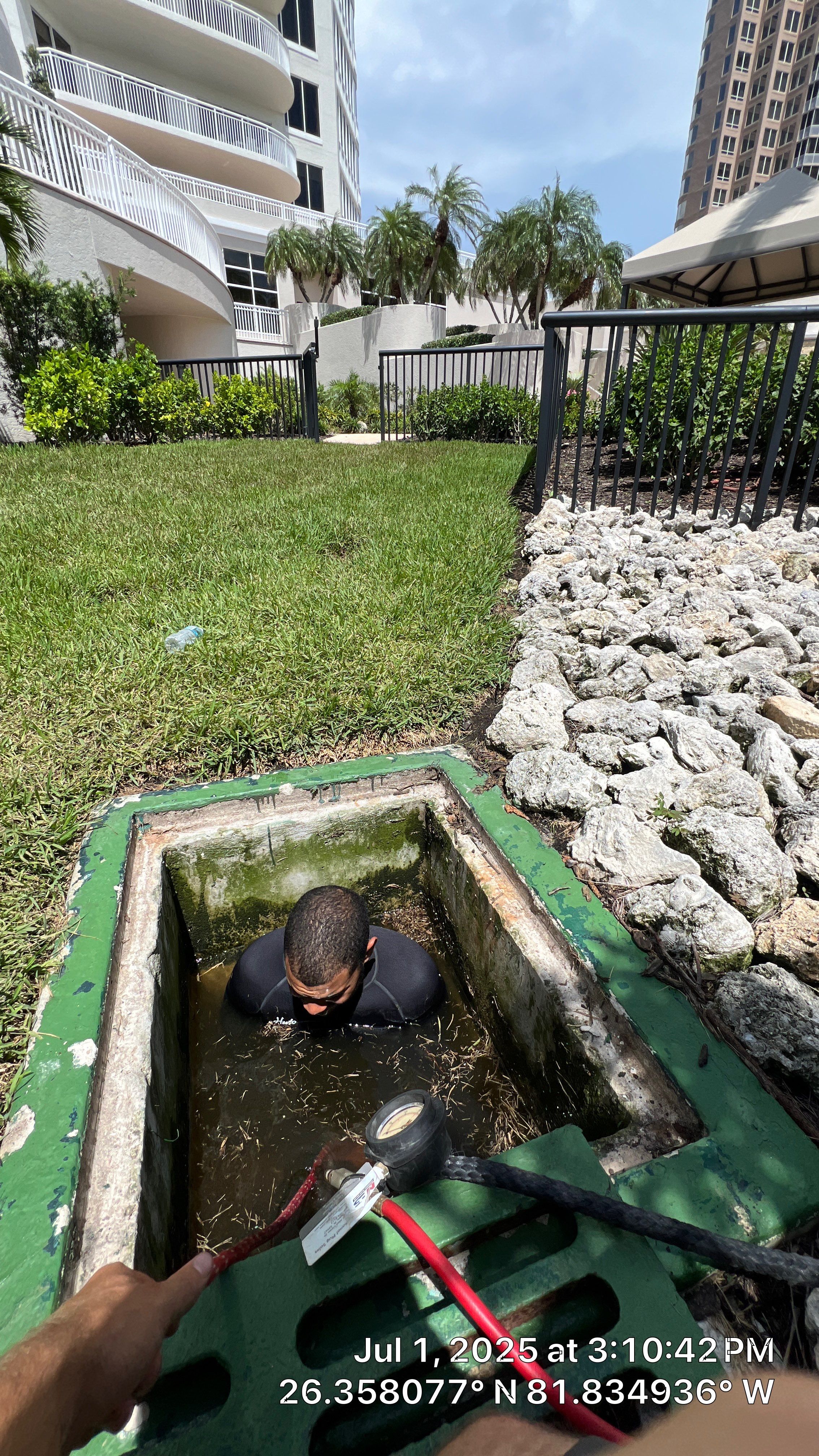Bonita Bay Condo Stormwater Maintenance with PRS by Don Mar, Inc. Storm Water Solutions