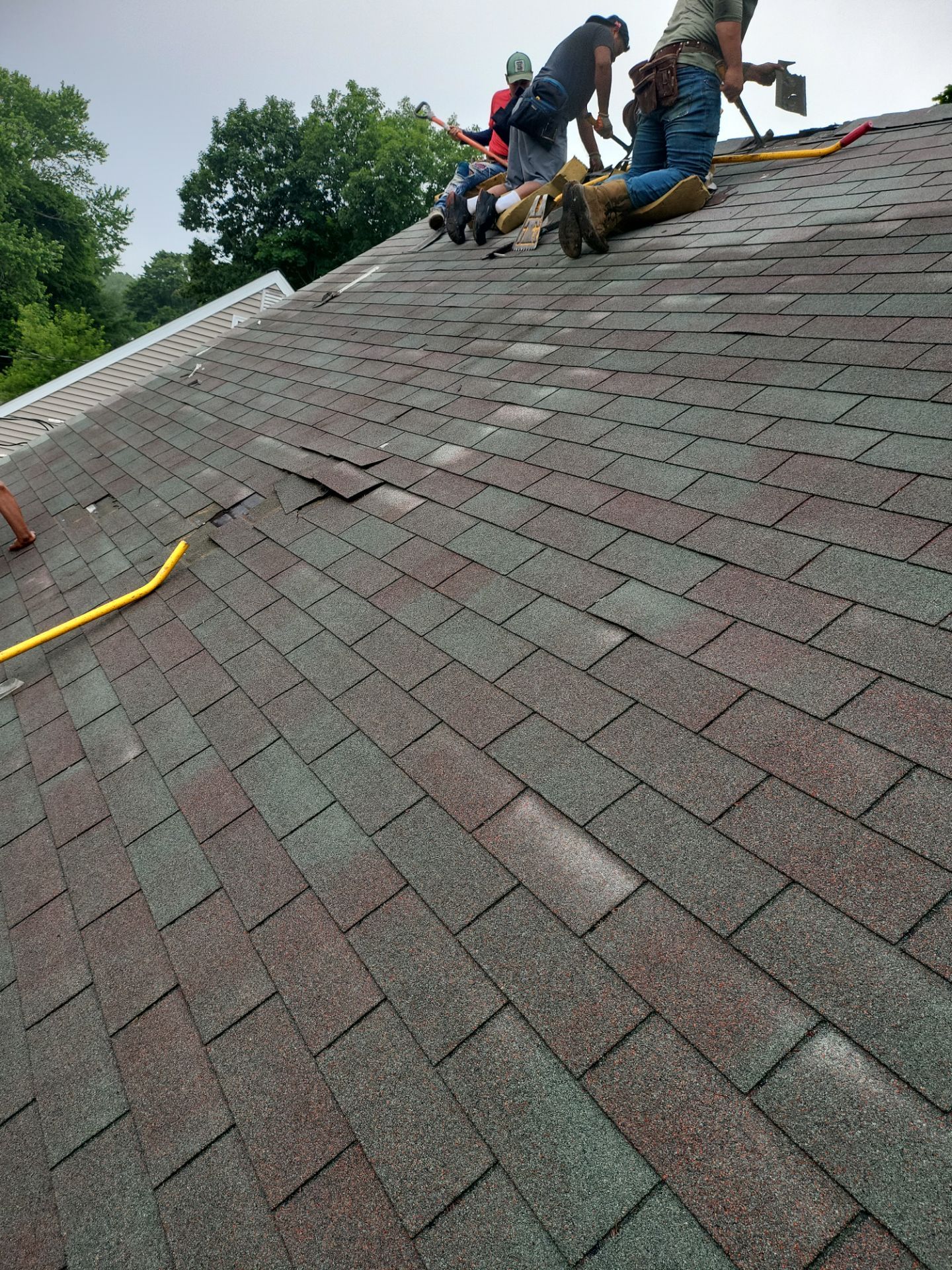 Residential Roofing Installation using Owens Corning TruDefinition Duration AR - Estate Gray by A Plus Exterior