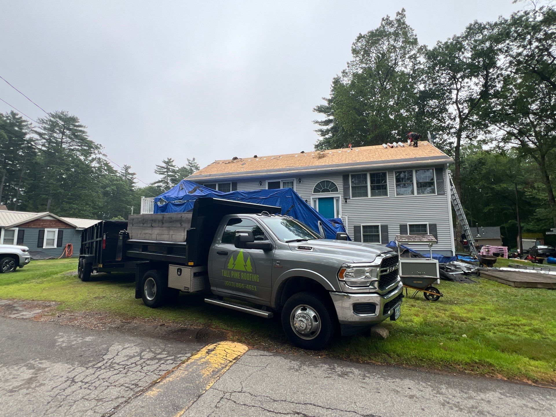 Owens Corning Roof Install in Derry, New Hampshire by Tall pine roofing