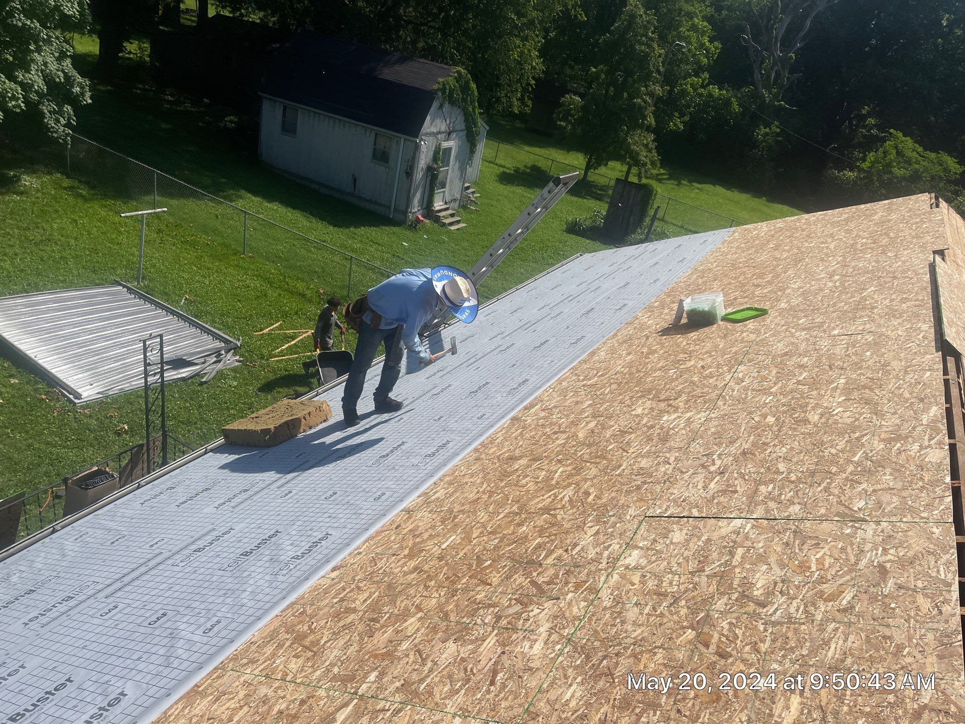 Residential Roofing Installation using GAF Timberline HDZ in Pewter Gray by Undersun Roofing 