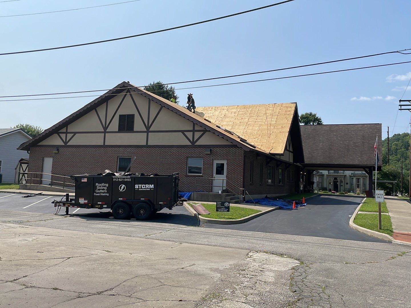 Commercial Roofing Installation using Owens Corning, Painting, Fascia Repair by Storm Contracting 