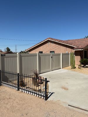 Fence Installation using Vinyl