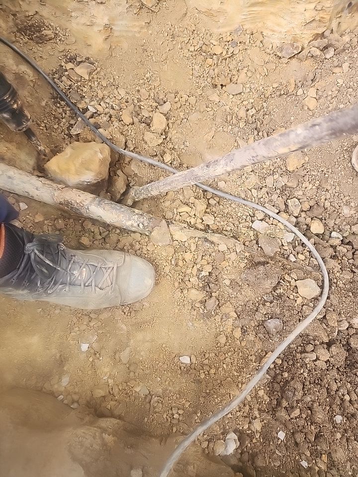 Replace failed gas line from gas connection at street to new meter by Sureway Comfort John Wilcox Plumbing Heating Cooling