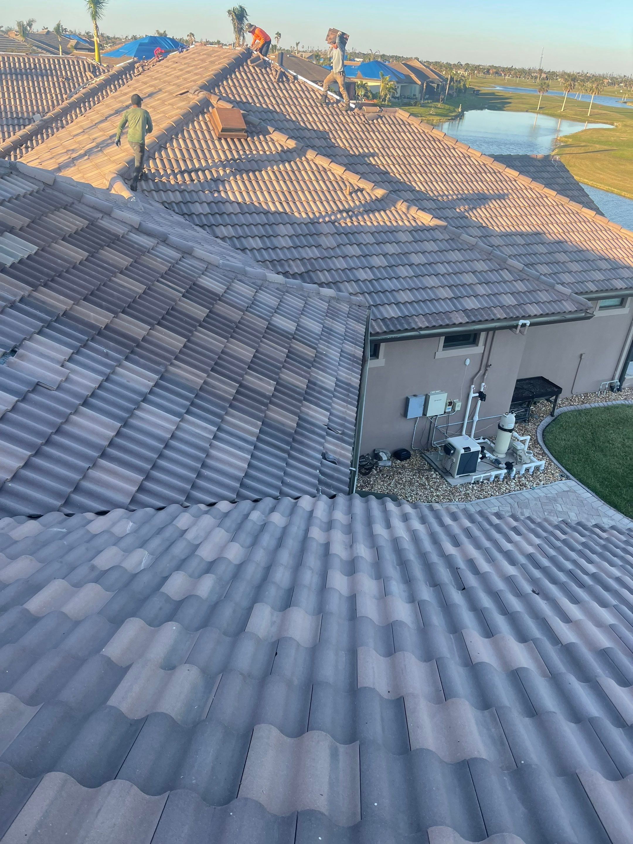 Residential Roofing Installation using Standing Seam Metal Roof in Cape Coral, FL by International Roofing