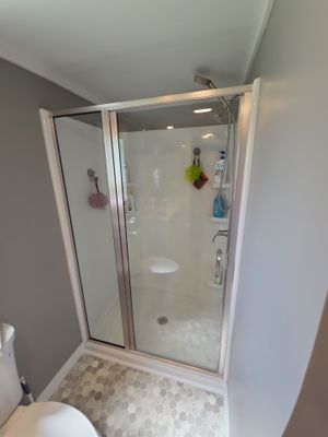 Bathroom Remodel using Alumax Shower