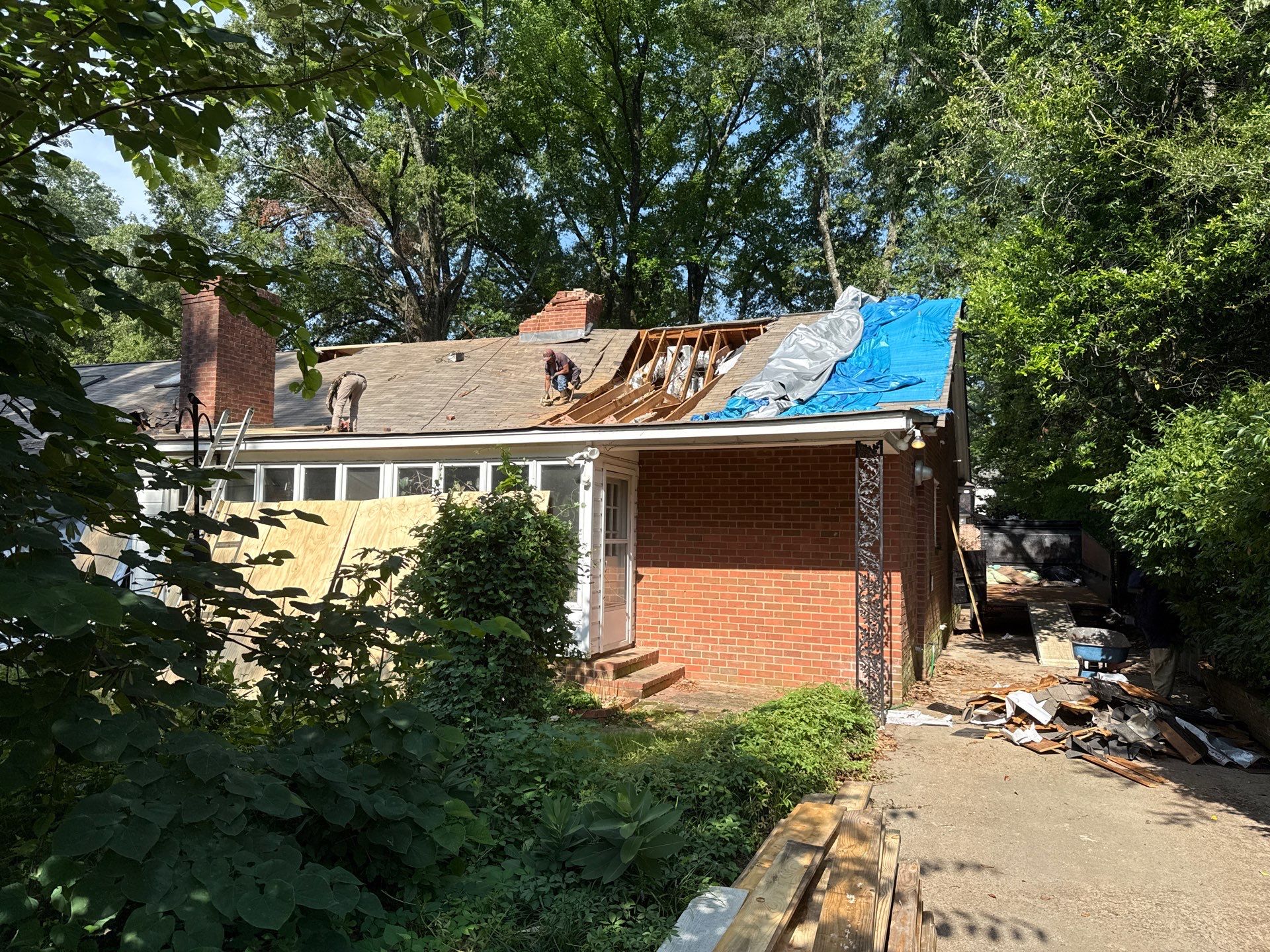 Structural Restoration and Asphalt Shingle Roof Replacement with Interior Repairs in East Memphis by Revival Roofing Services