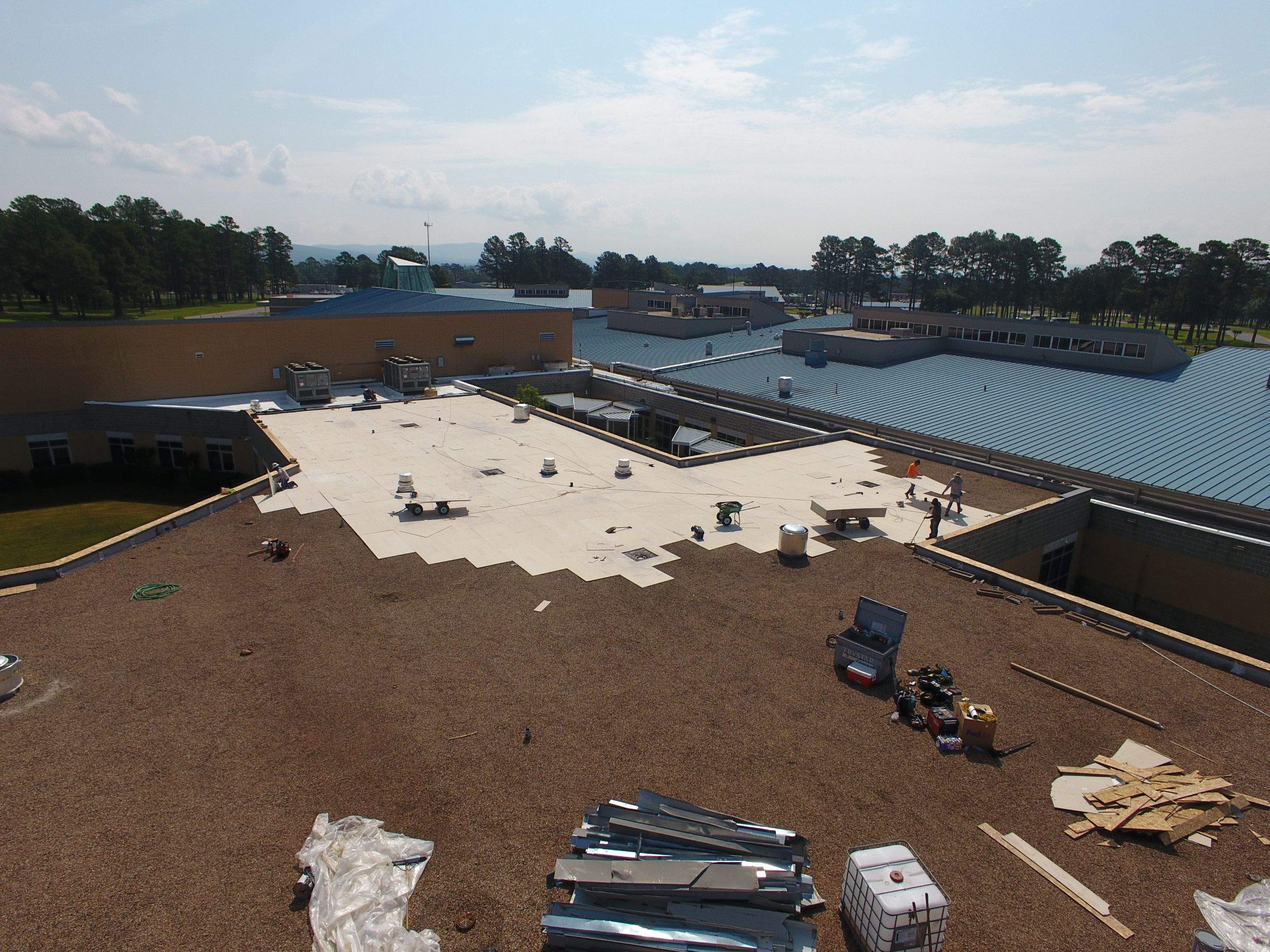 Choctaw Nation Hospital - Med Surg Building by Hostetler Roofing