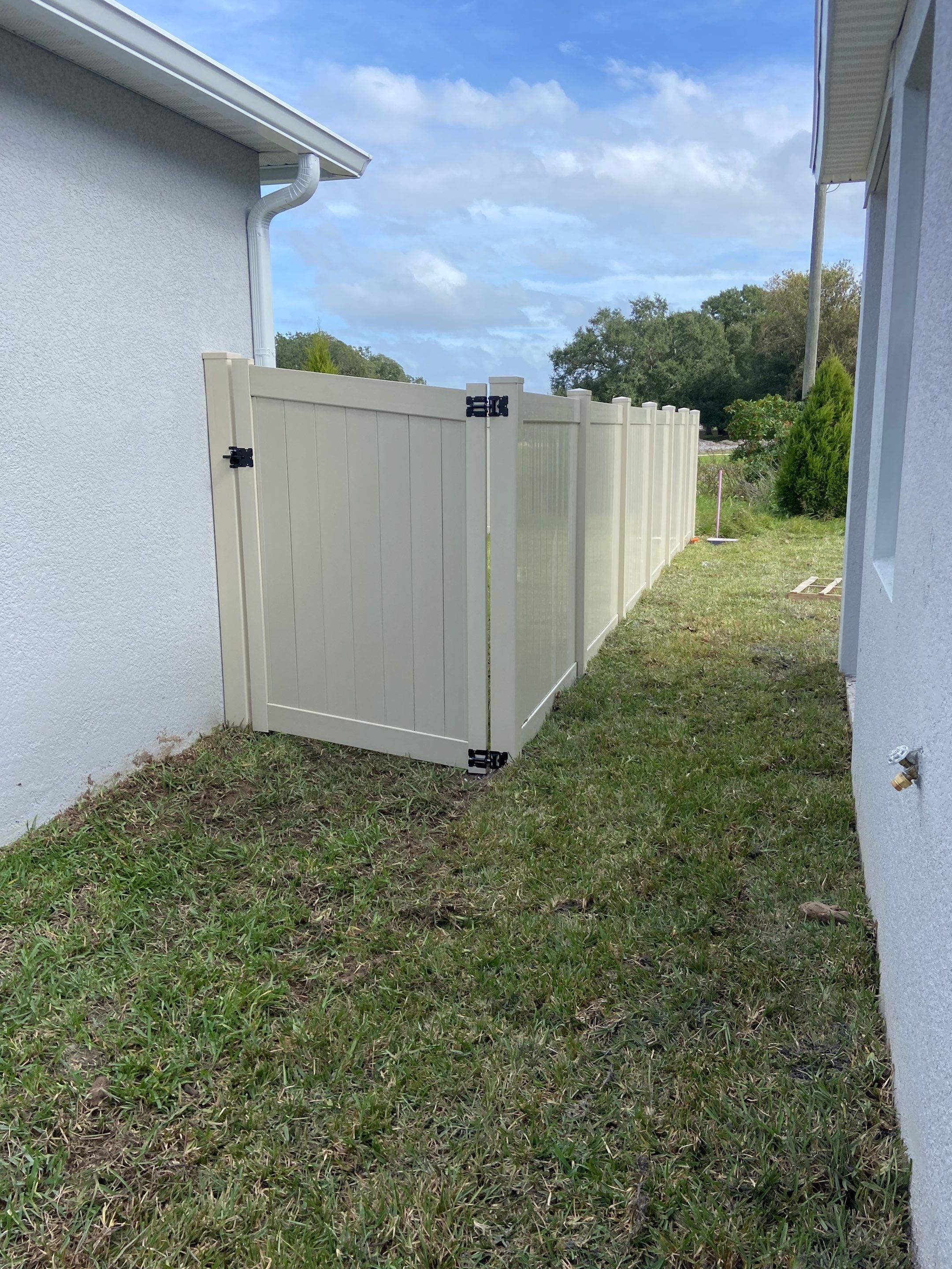 Bradenton, FL 6 ft. Tall Tan Vinyl Privacy Fence  by Asap fence and gates, LLC