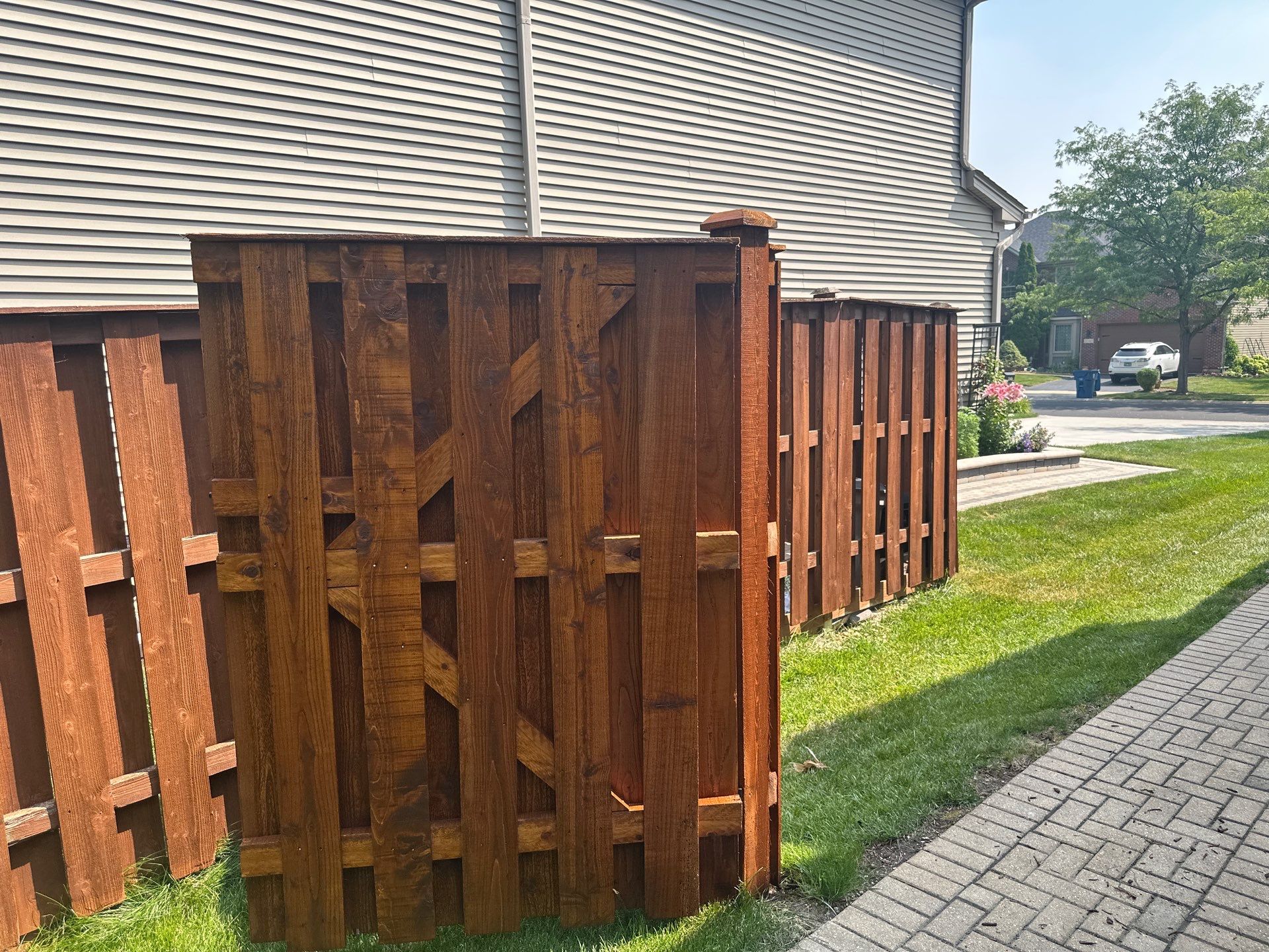 Dvorak Fence Staining by Two Brothers Residential Maintenance