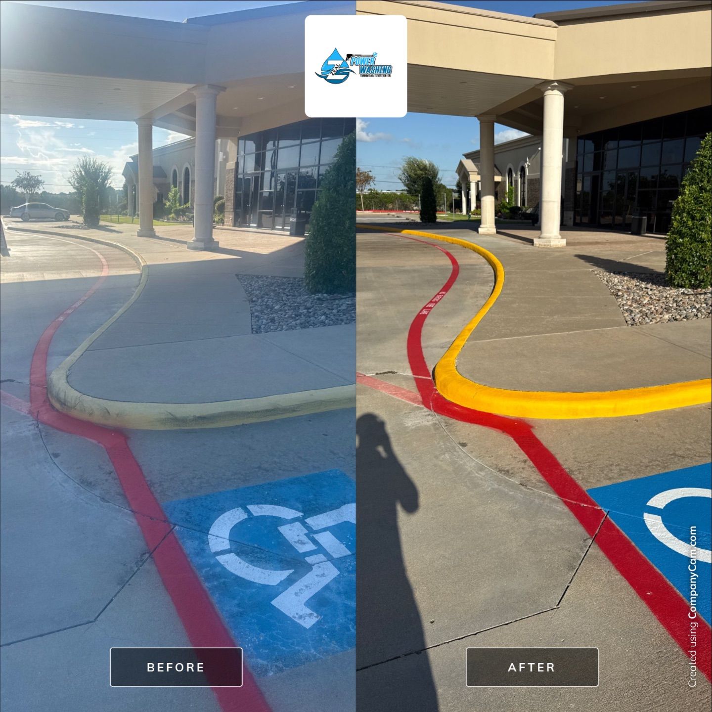 Houston Commercial Parking Lot Striping and ADA Compliance Services by Zeal Power Washing