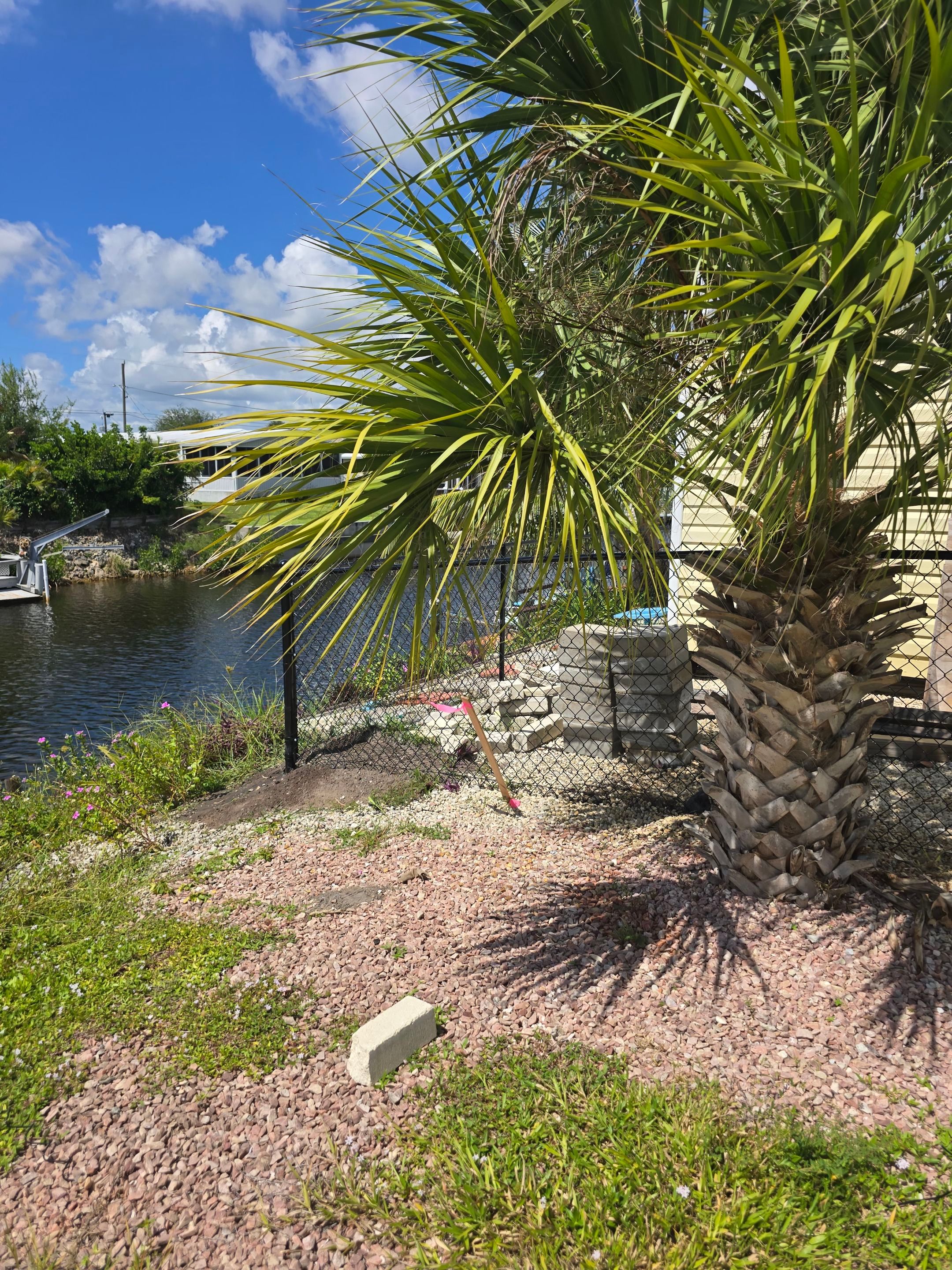Englewood Waterfront Property Chain Link and Vinyl Fence Installation by True Fence LLC