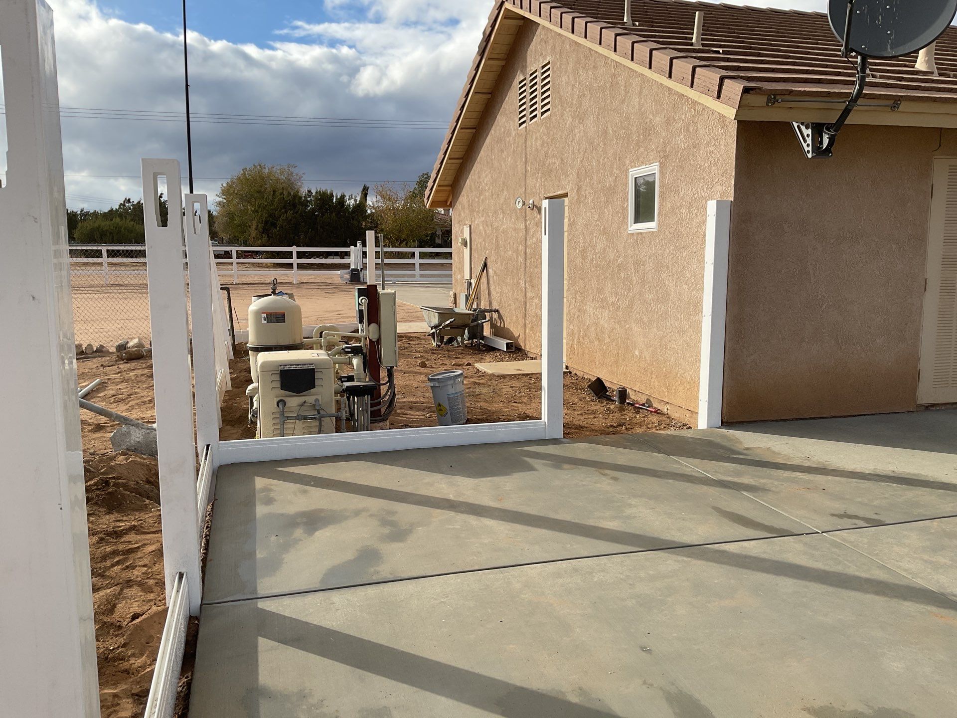 Fence Installation using Vinyl by Fence Guys Inc. 