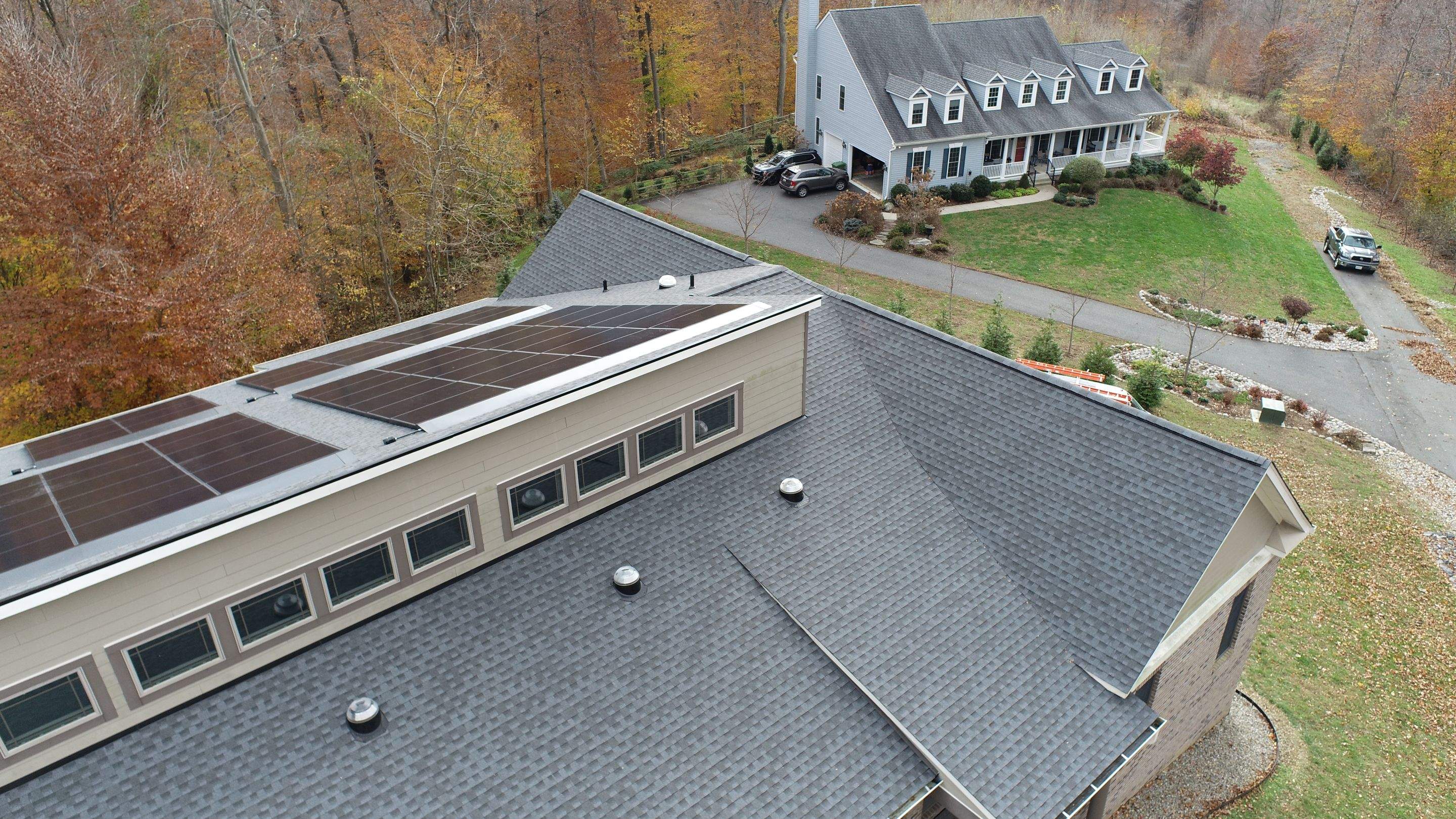 Solar Roof using GAF Decotech integrated panels by American Home Contractors