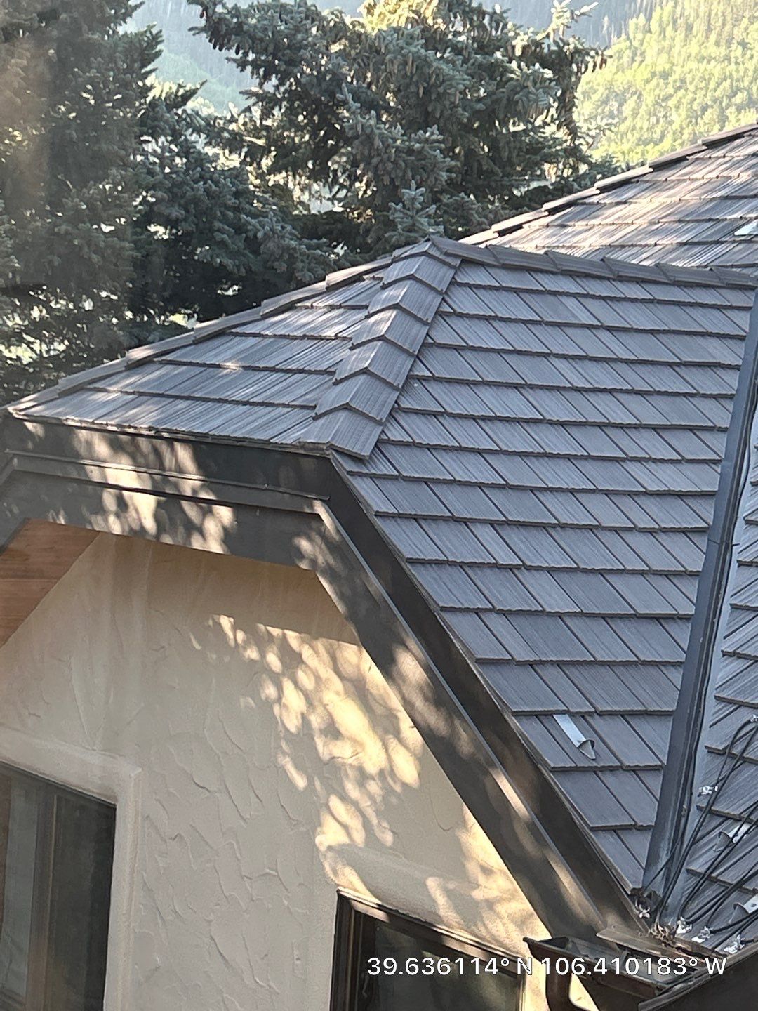 Stone-Coated Steel Roofing and Heat Cable Installation in Vail by CompanyCam Sales Demo