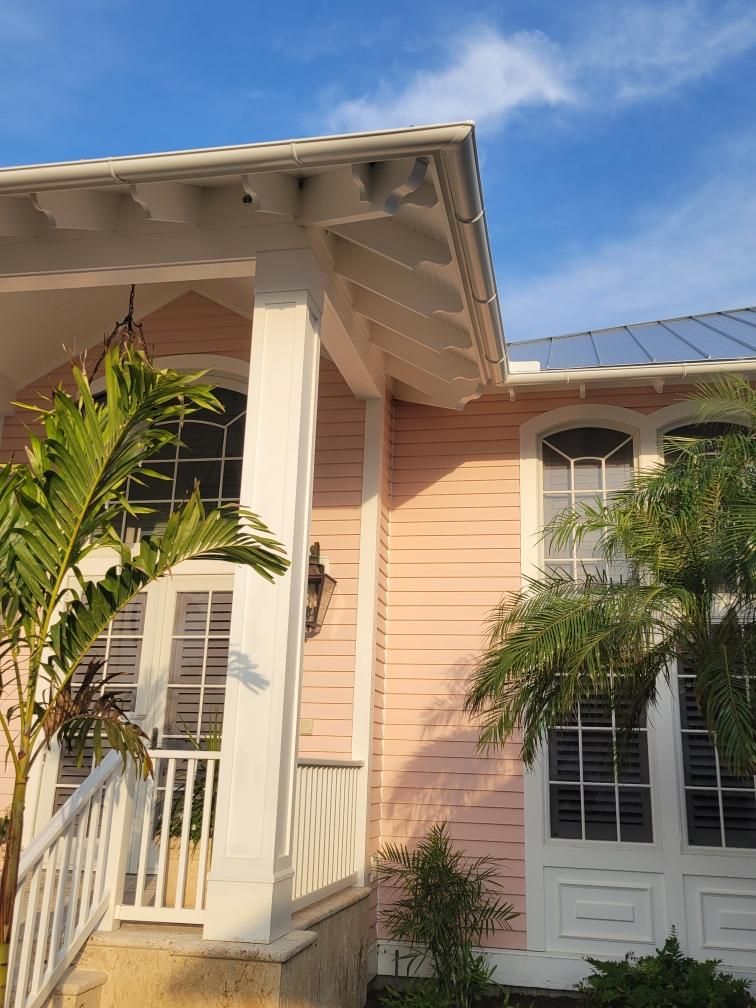 Half-Round Seamless Gutters in Boca Grande FL by Gutter Professors