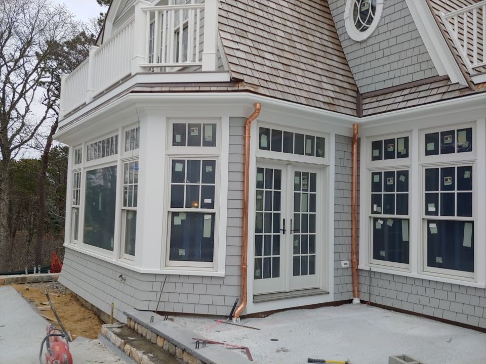Gutter Installation using 4x6 Fiberglass Gutter in Chatham, MA by Gutter Pro Enterprises