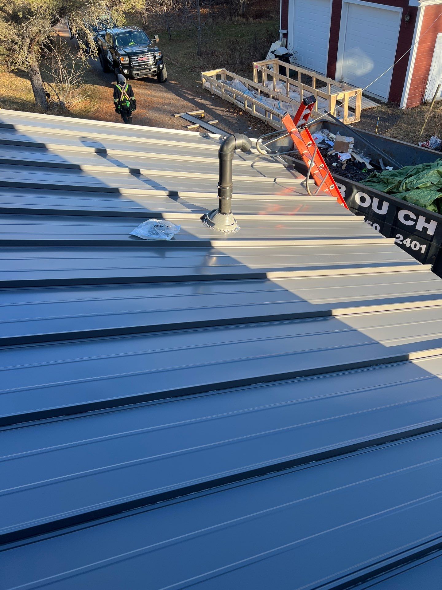 Residential Roofing Installation using Ideal Steel Standing Seam  by Artisan Roofing & Home Improvements Inc.