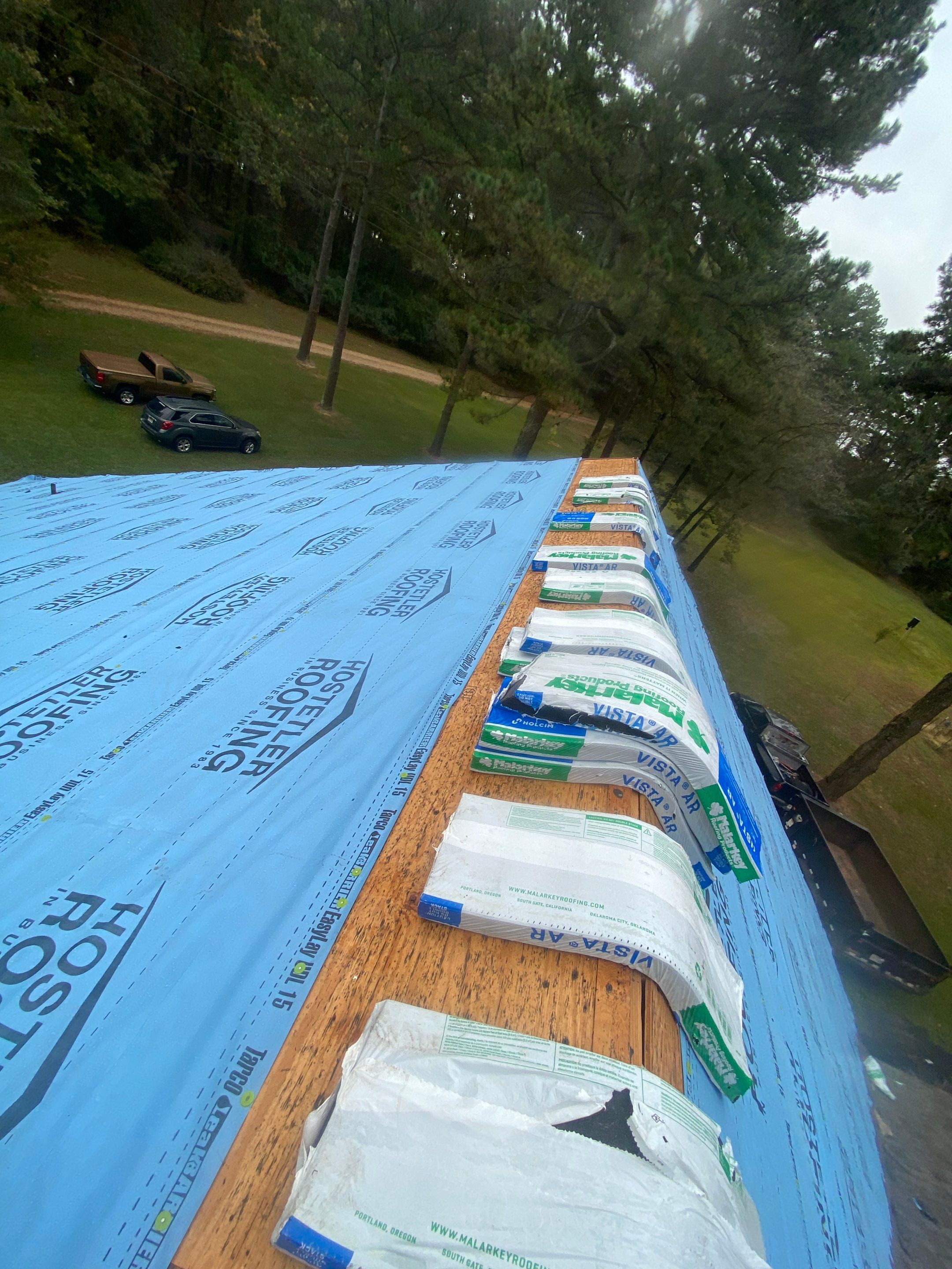 Residential Roofing Repair using Malarkey Highlander: Natural Wood by Hostetler Roofing