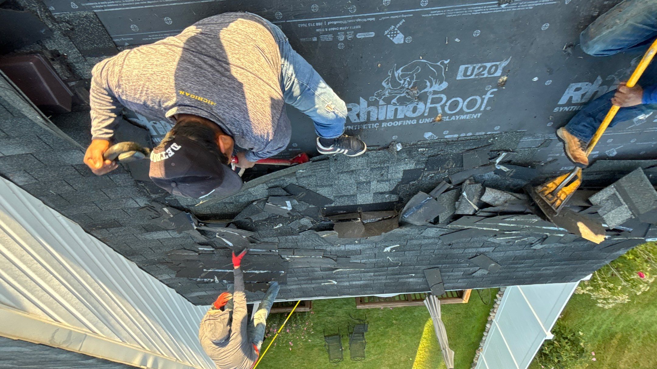 Roof Replacement using Owens Corning Slatestone Gray by 180 Contractors