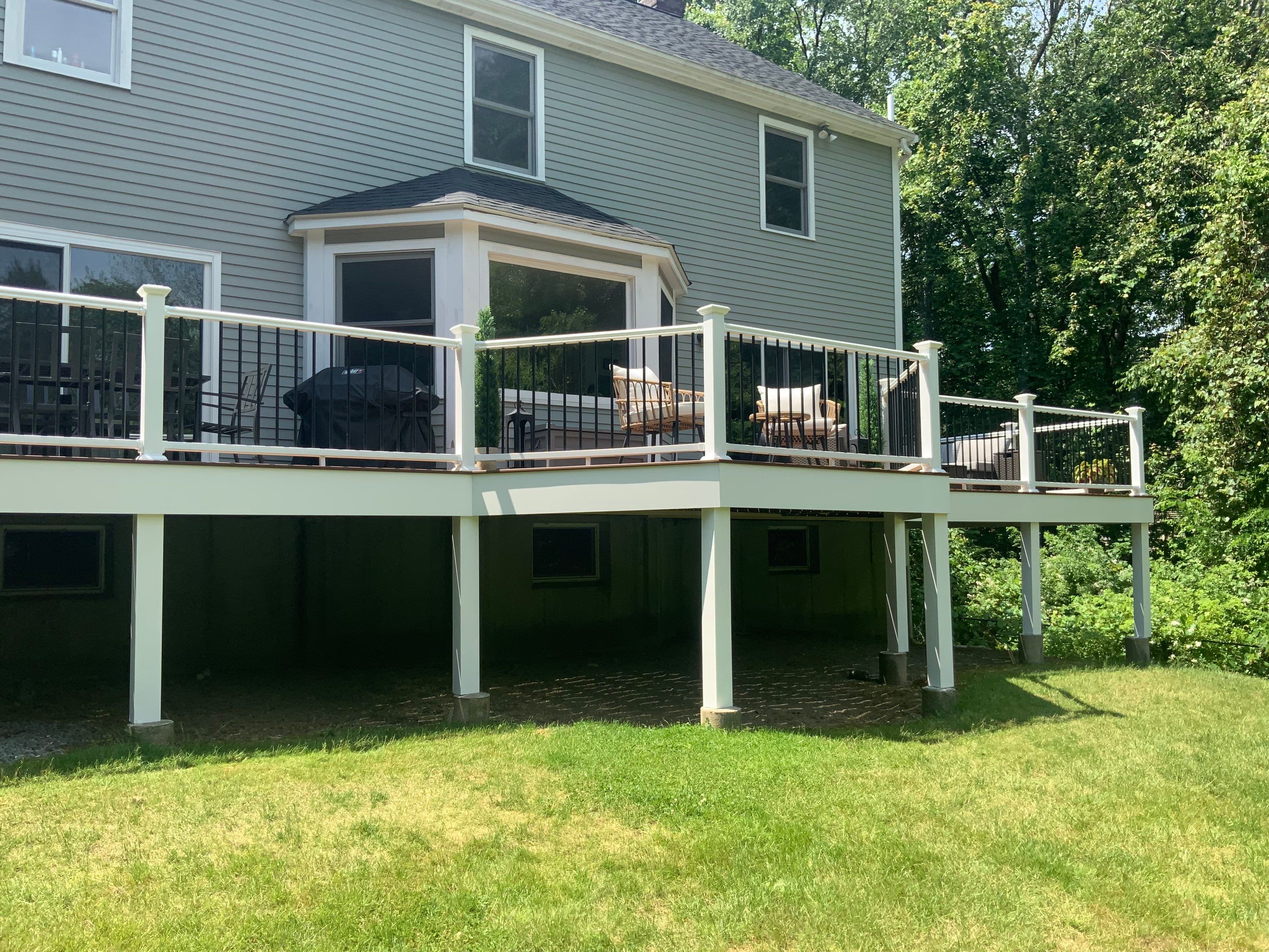 Deck refacing project in Framingham, MA by UBrothers Construction