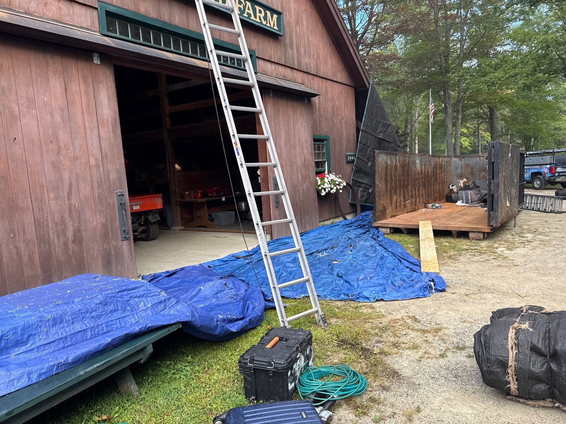 Garage & Barn Roof Replacement in Greenfield, NH | Owens Corning Shingles by Adam Vaillancourt Roofing LLC
