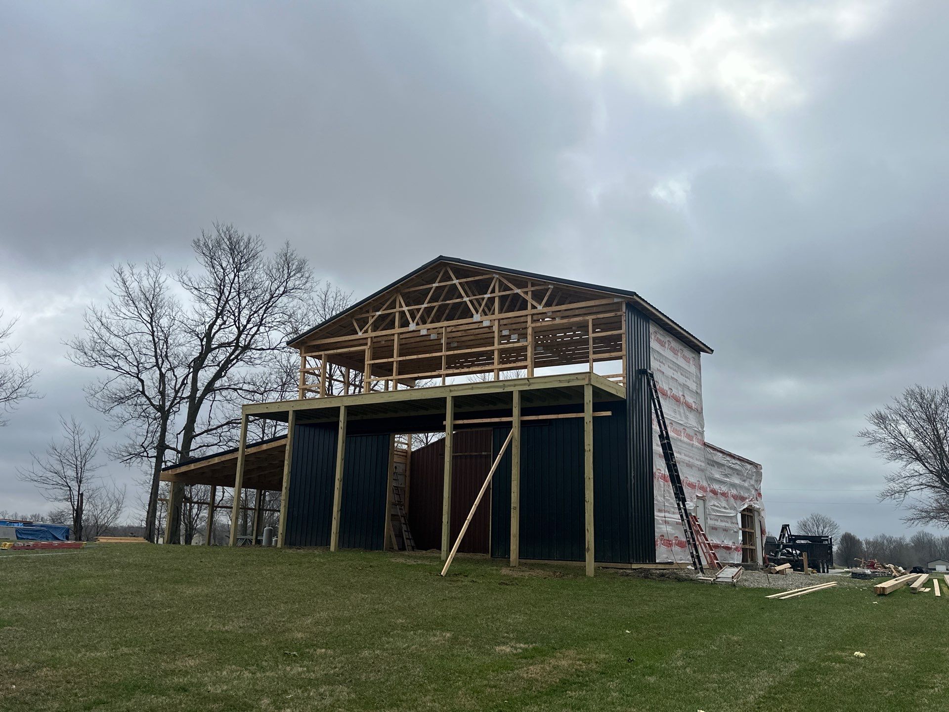 40'x22'x23' addition by The Barn Builders 