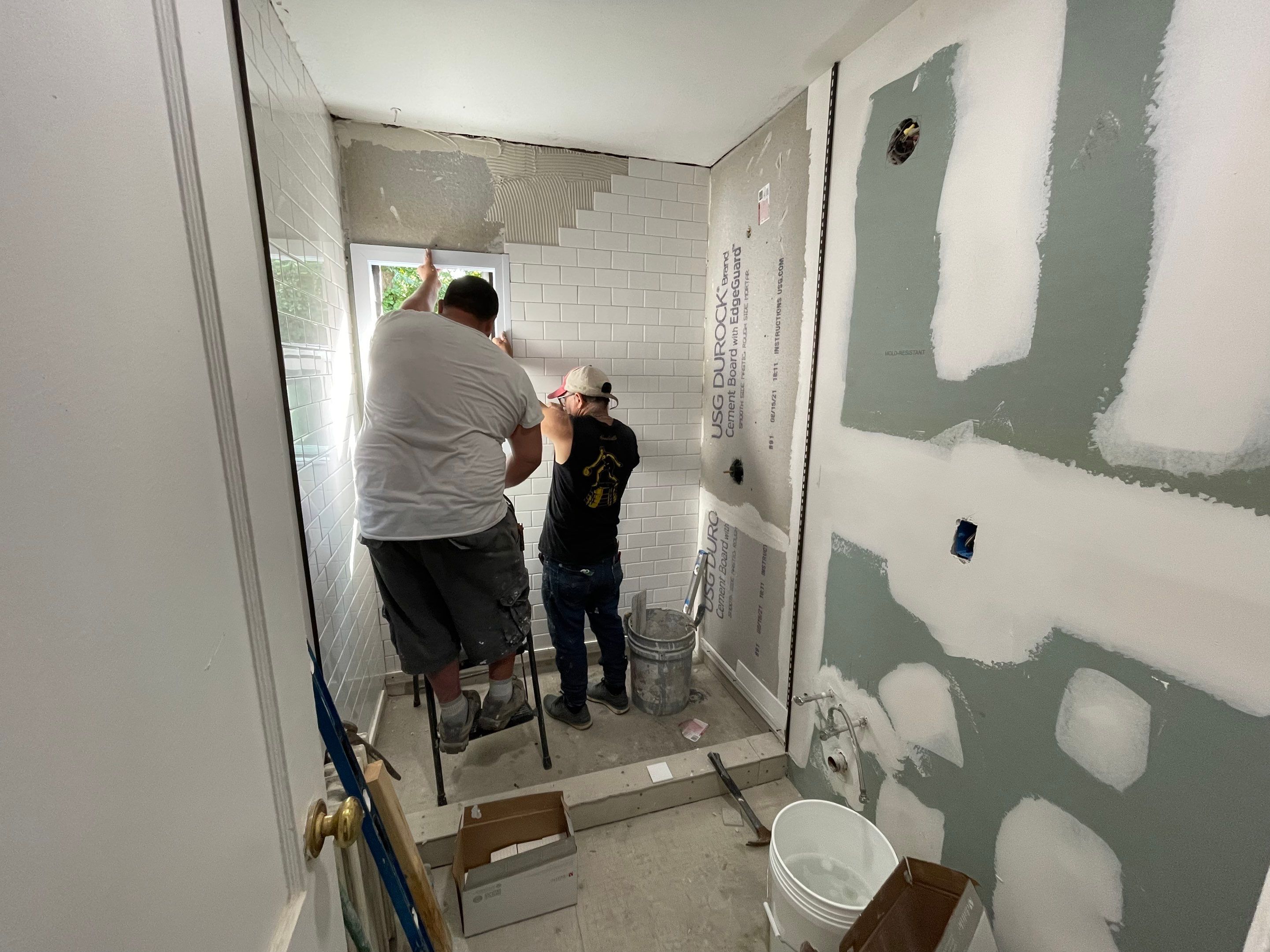 Basement Remodel using Tile by Home Concepts Construction
