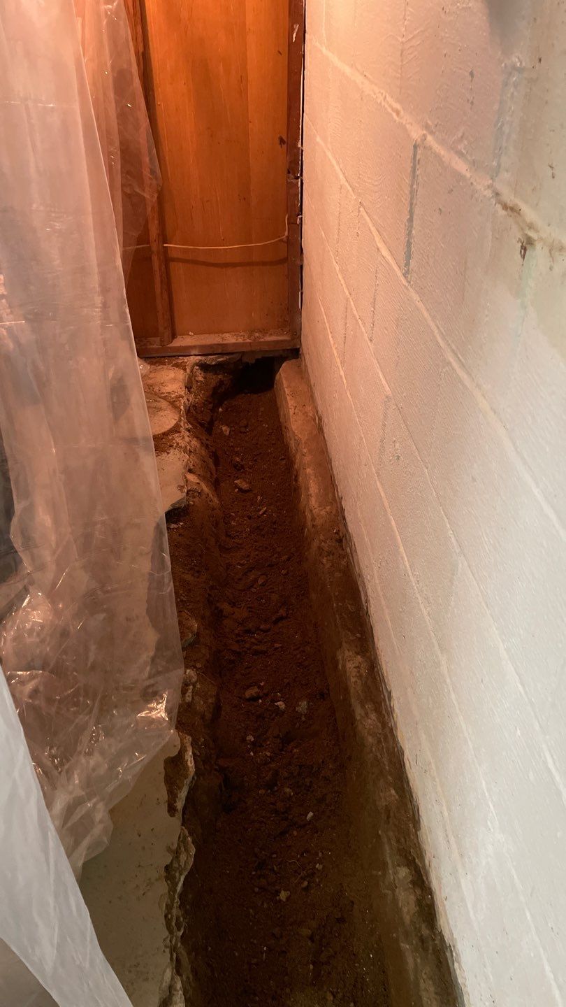 Interior Drain Tile & Yard French Drain in St. Paul, MN by Waterproofing Northeast
