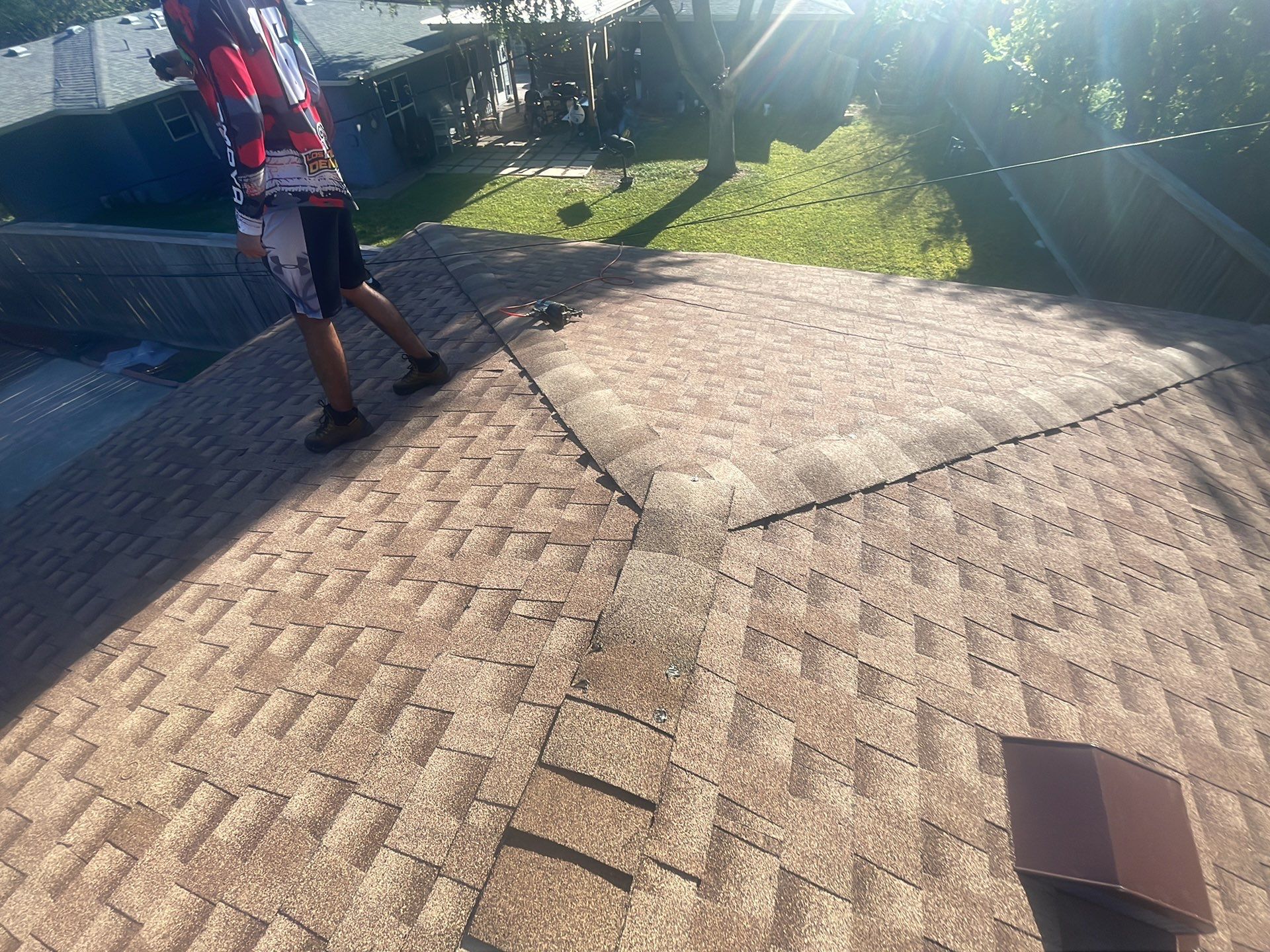 Residential Roofing Installation using GAF HDZ Shakewood by Lighthouse Roofing